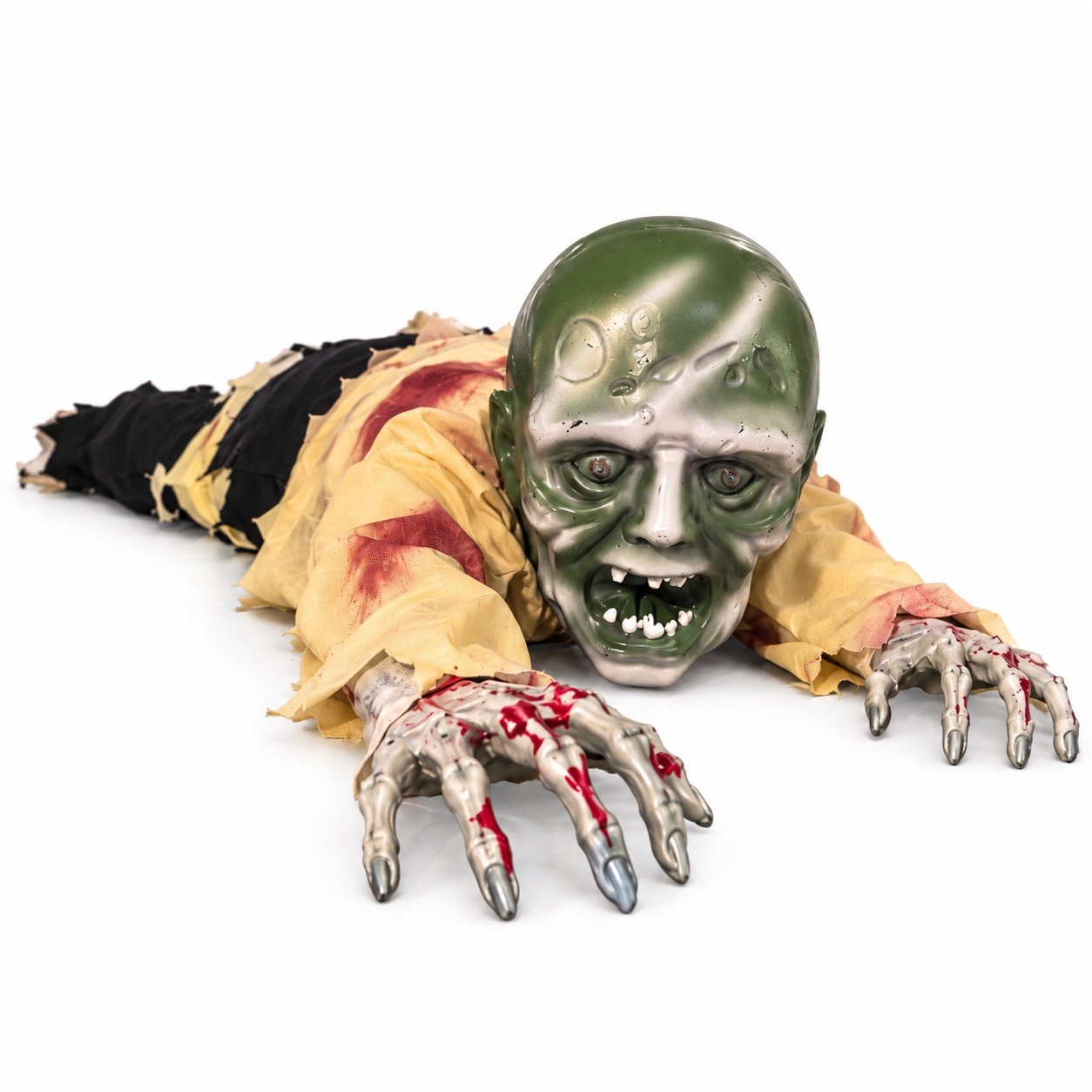 Crawling Zombie Halloween Animatronic Motion Activated Sound Light Up Eyes 43\