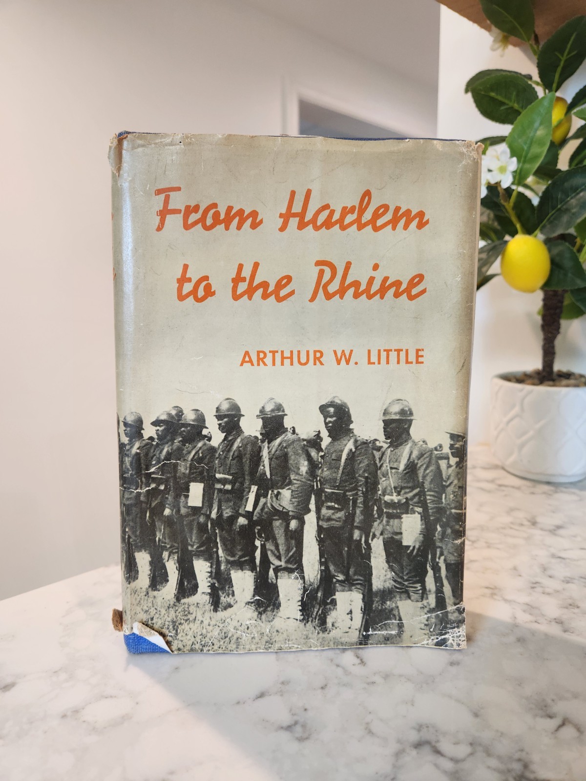 WWI HARLEM HELLFIGHTERS 1936 FROM HARLEM TO THE RHINE AUTH. A LITTLE 1ST ED BOOK