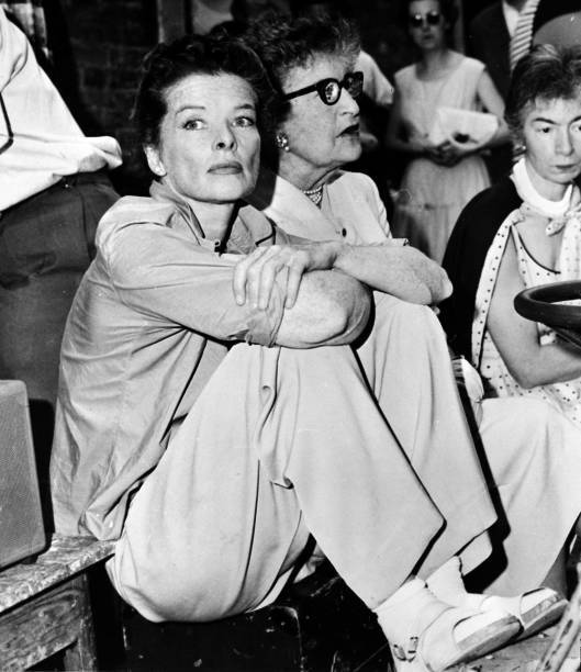 Katharine Hepburn With Her Dramatic Coach Constance Collier 1954 OLD PHOTO