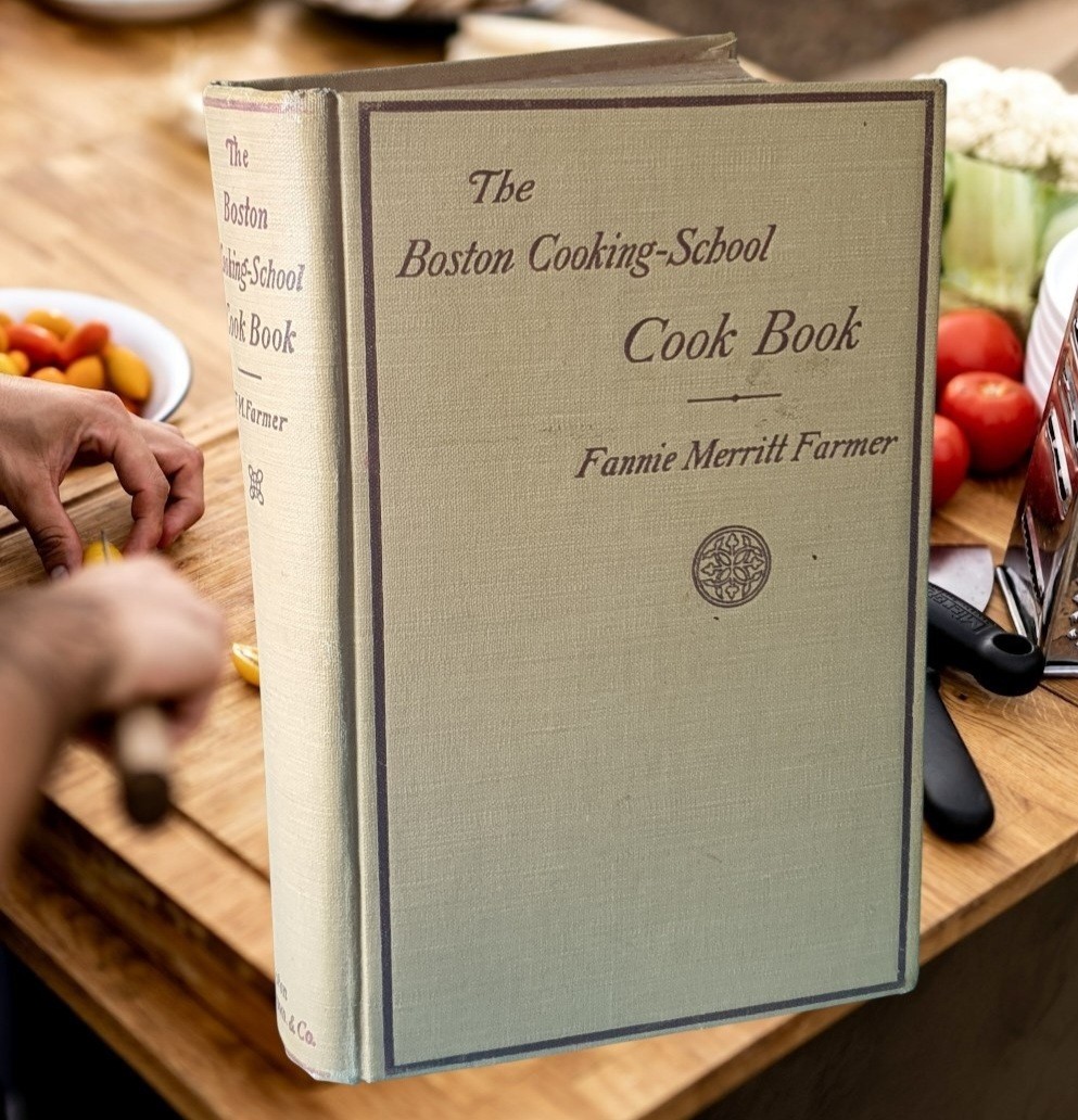 1909 The Boston Cooking-School Cook Book Fannie Merrit Farmer VG+ Rare Culinary