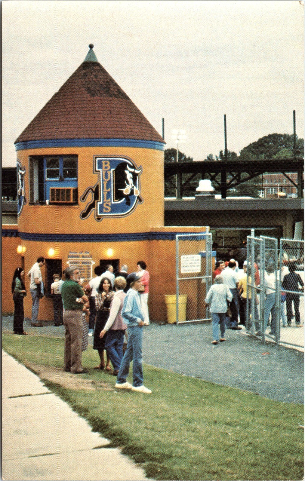 Postcard NC Historic Athletic Park Home of Durham Bulls Baseball Team 1970s V222 Postcard NC Historic Athletic Park Home of Durham Bulls Baseball Team 1970s V222