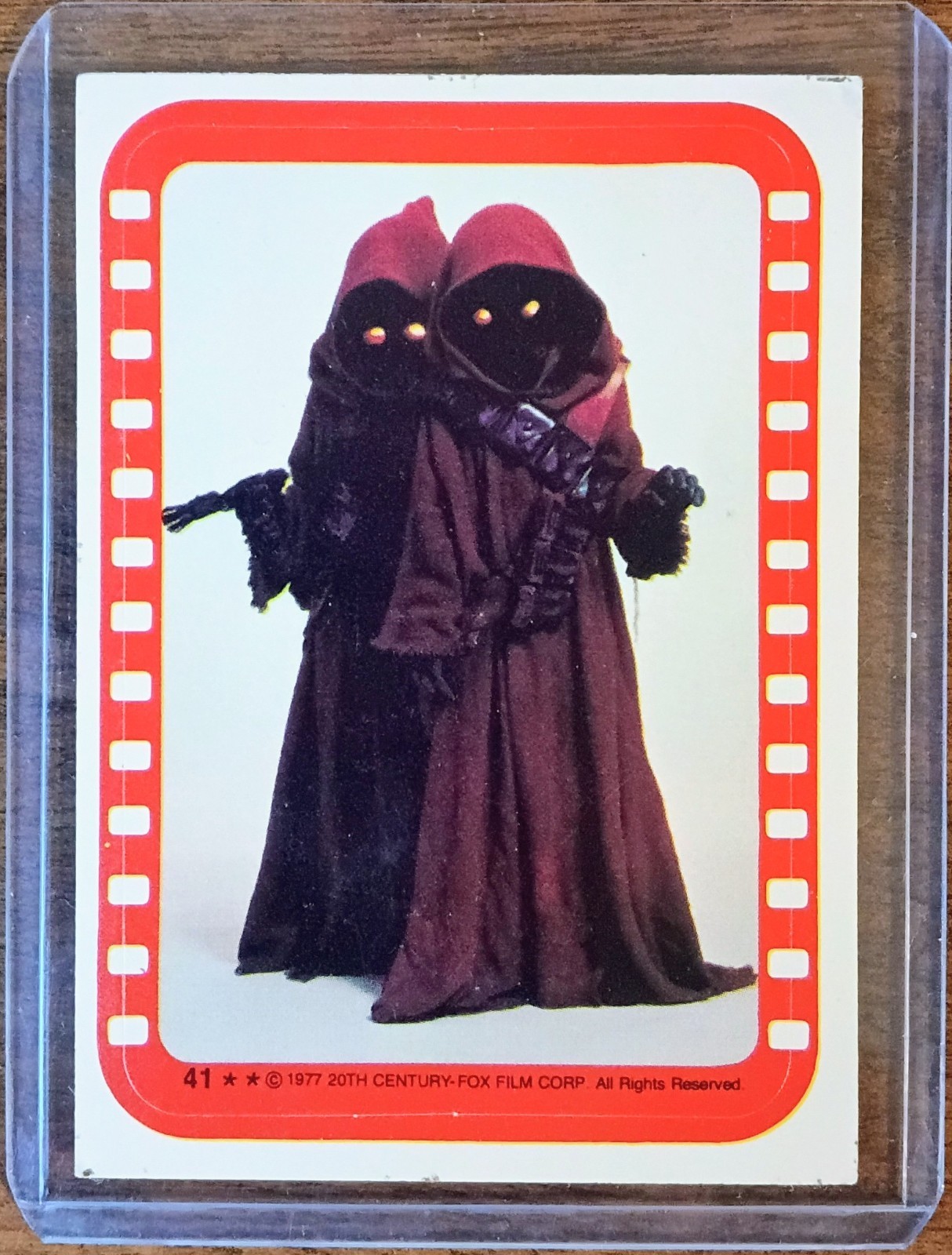 1977 Topps Star Wars Sticker #41 - A Pair of Jawas