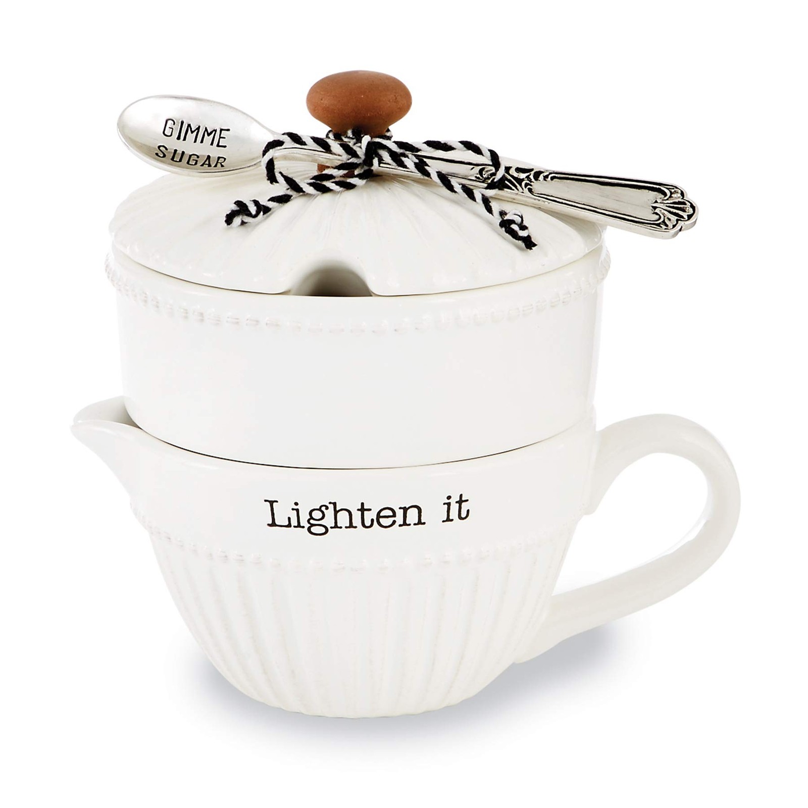 Mud Pie Circa Cream and Sugar Set,Cream & Sugar