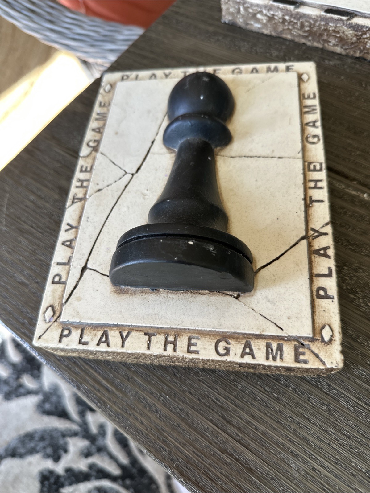 Sid Dickens MEMORY BLOCK Tile T-24 1998 CHESS PAWN Play the Game Retired 6x8