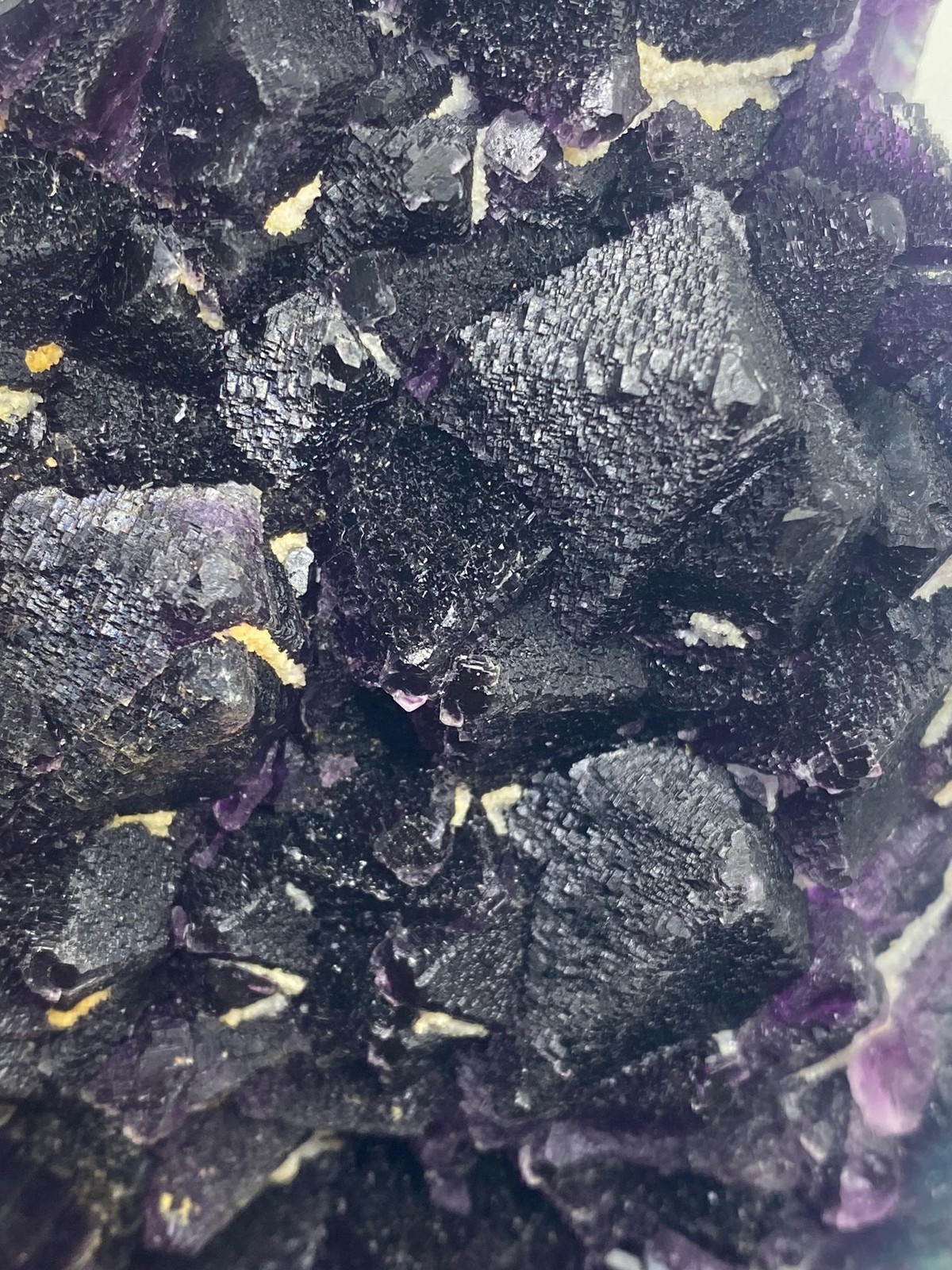 Raw Rainbow Fluorite Octahedral Crystal Cluster See Video