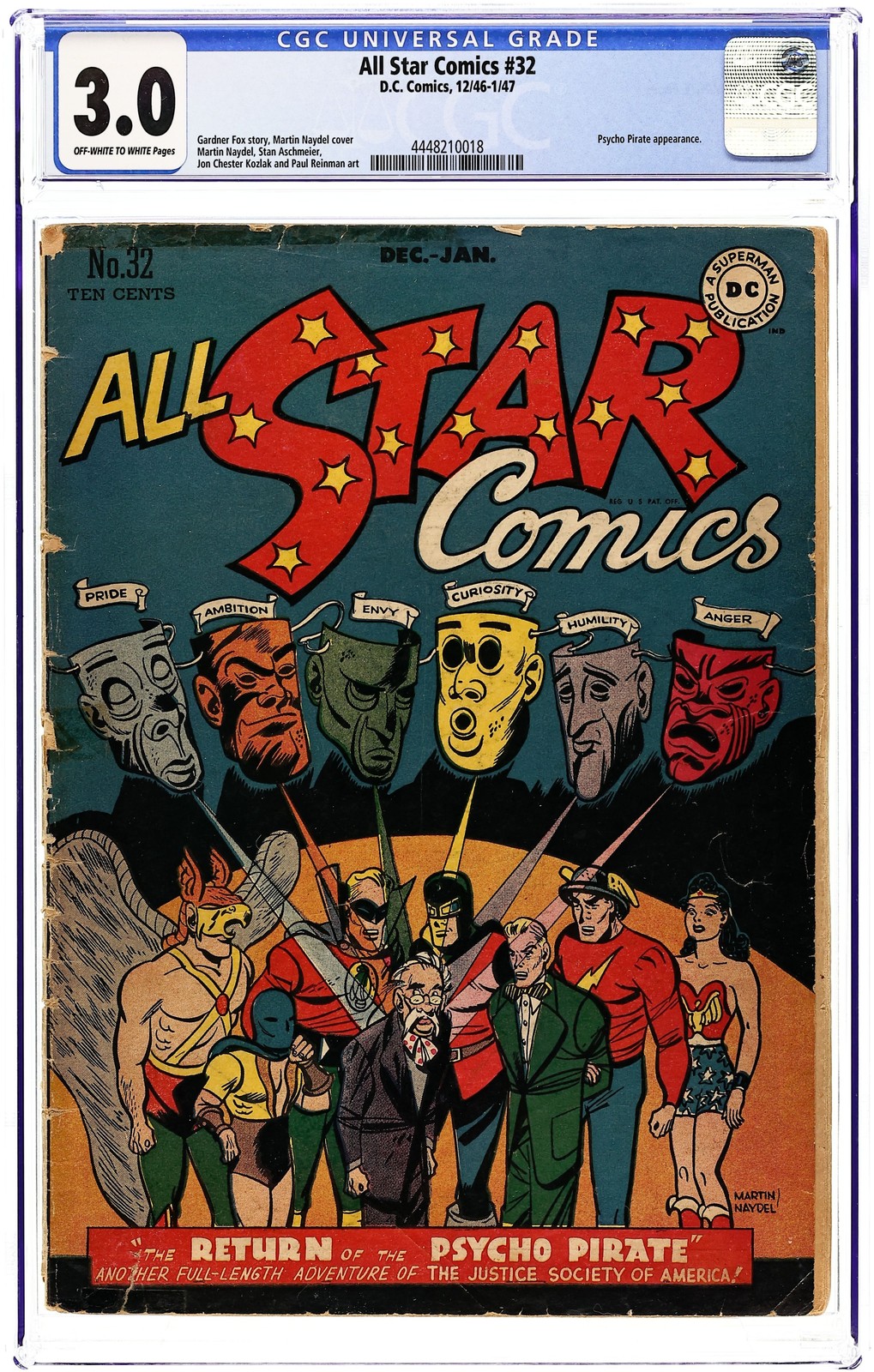 All Star Comics #32 CGC 3.0 1947 4448210018