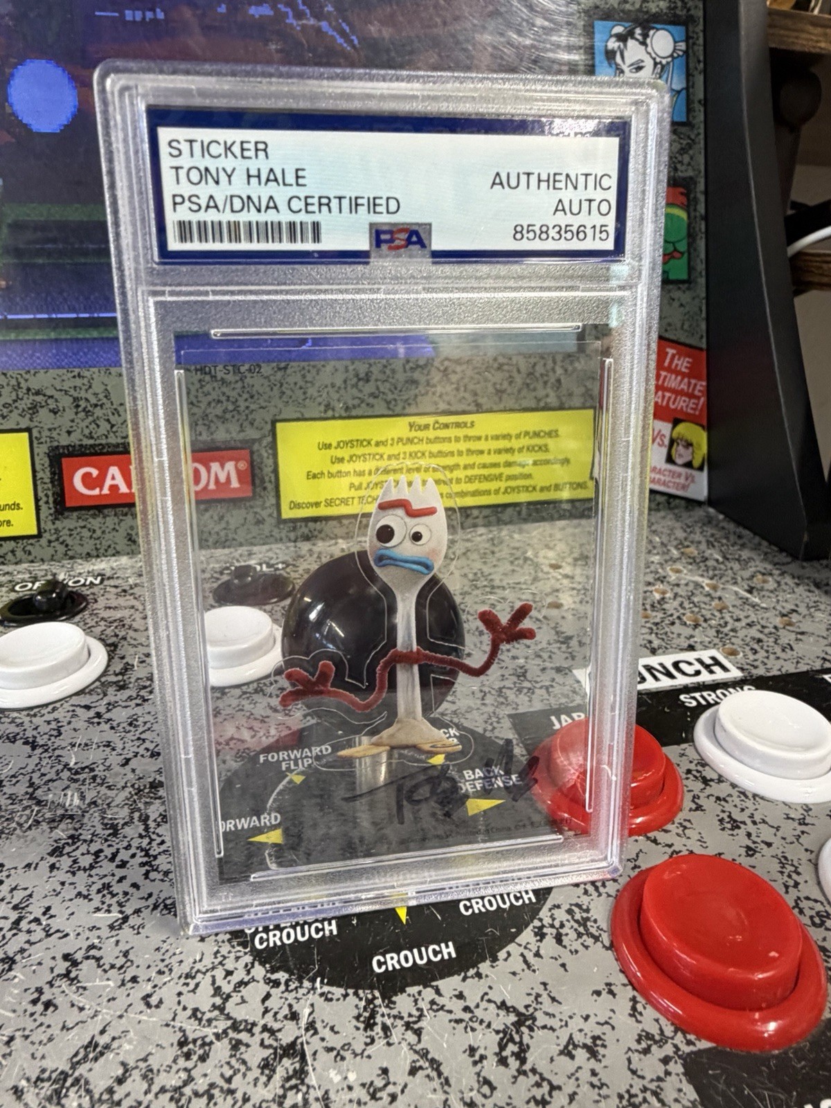 2019 Disney Pixar Toy Story 4 Forky Tony Hale Signed Autographed Auto PSA DNA
