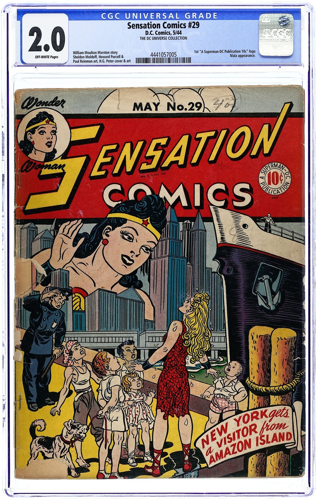 Sensation Comics #29 CGC 2.0 1944 4441057005