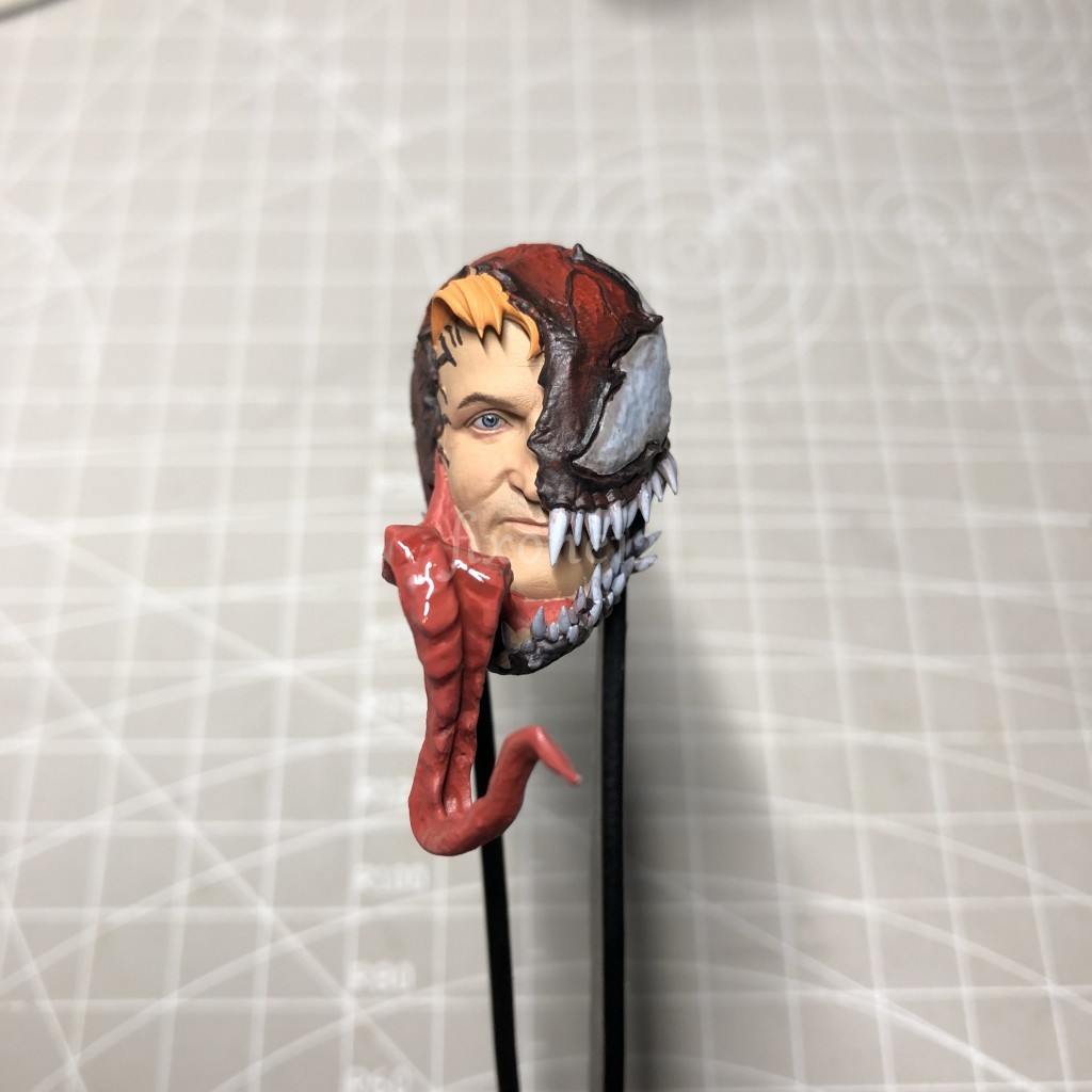 Custom Hand Painted 1/12 Comics Carnage Venom Head Sculpt fit 6