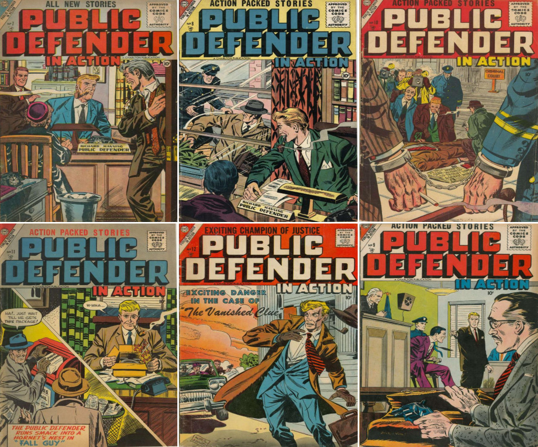 1956 - 1957 Public Defender in Action Comic Book Package - 6 eBooks on CD