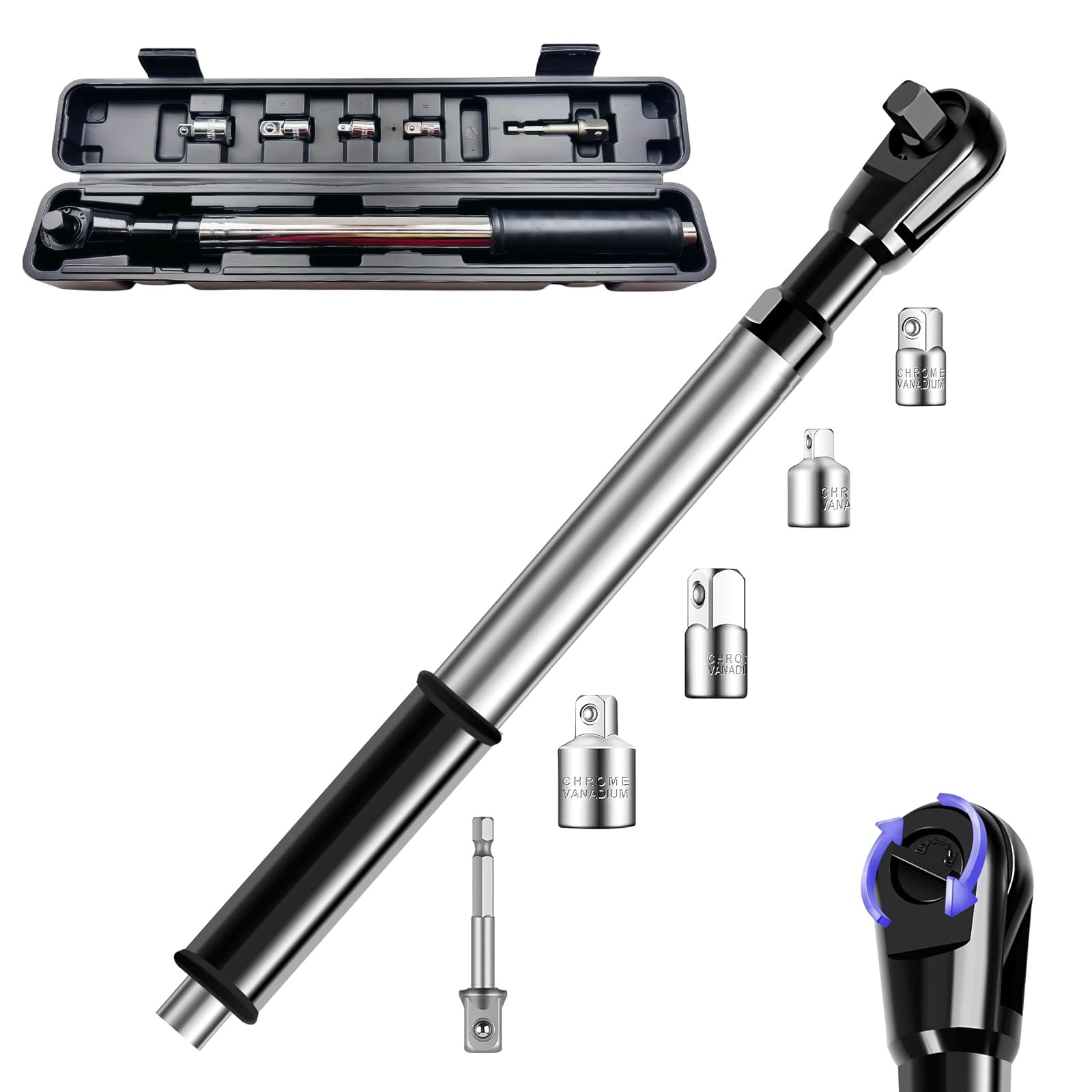 Offset Extension Wrench for Impact 1/2 3/8 1/4 Adapters