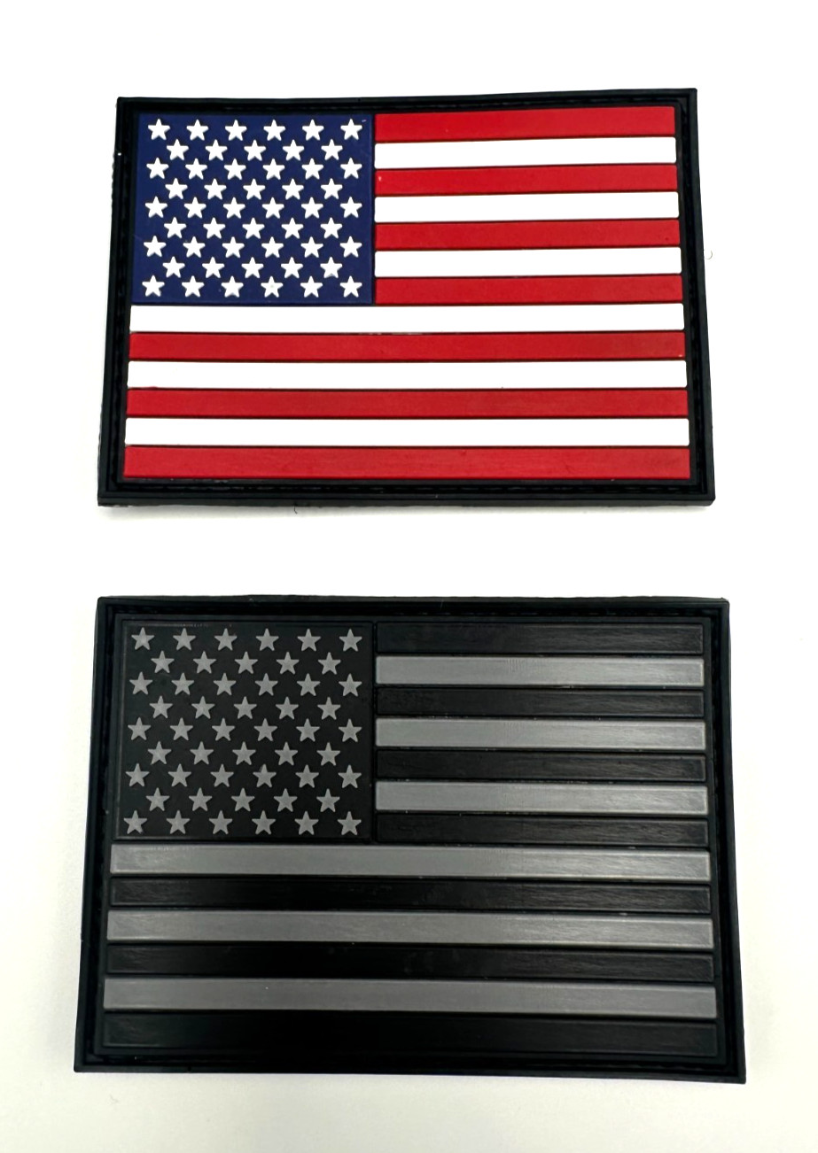 UNITED STATES FLAG COLOR AND GRAY -USAF / USN /USMC US ARMY- HIGH QUALITY PVC