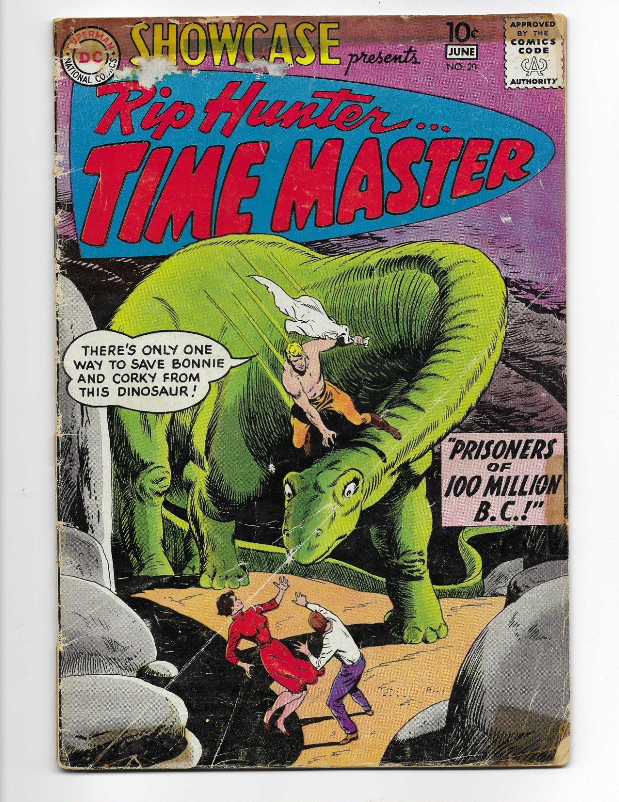 Showcase 20 1959 DC Comics VG- 3.5 1st App Rip Hunter Time Masters