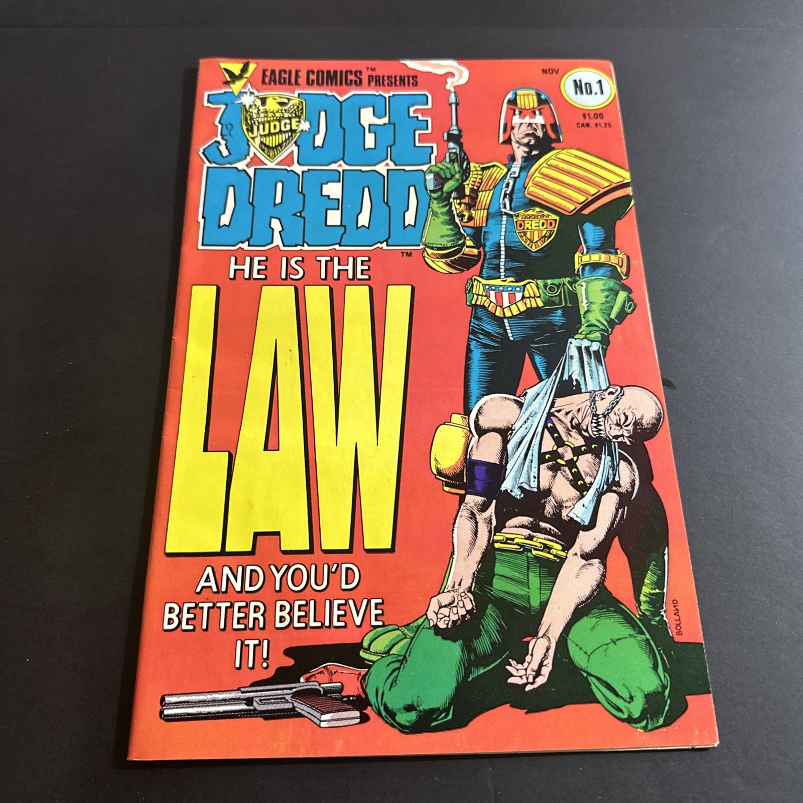 JUDGE DREDD #1 Eagle Comics He Is Law  6.5 J9