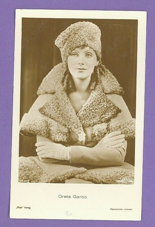GRETA GARBO # 5285/2 VINTAGE PHOTO PC. PUBLISHER GERMANY USED 348