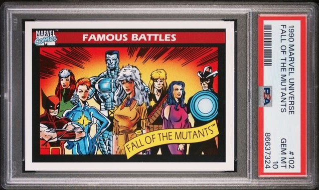 1990 Marvel Universe Fall of the Mutants PSA 10 GEM MINT Storm Wolverine Rogue