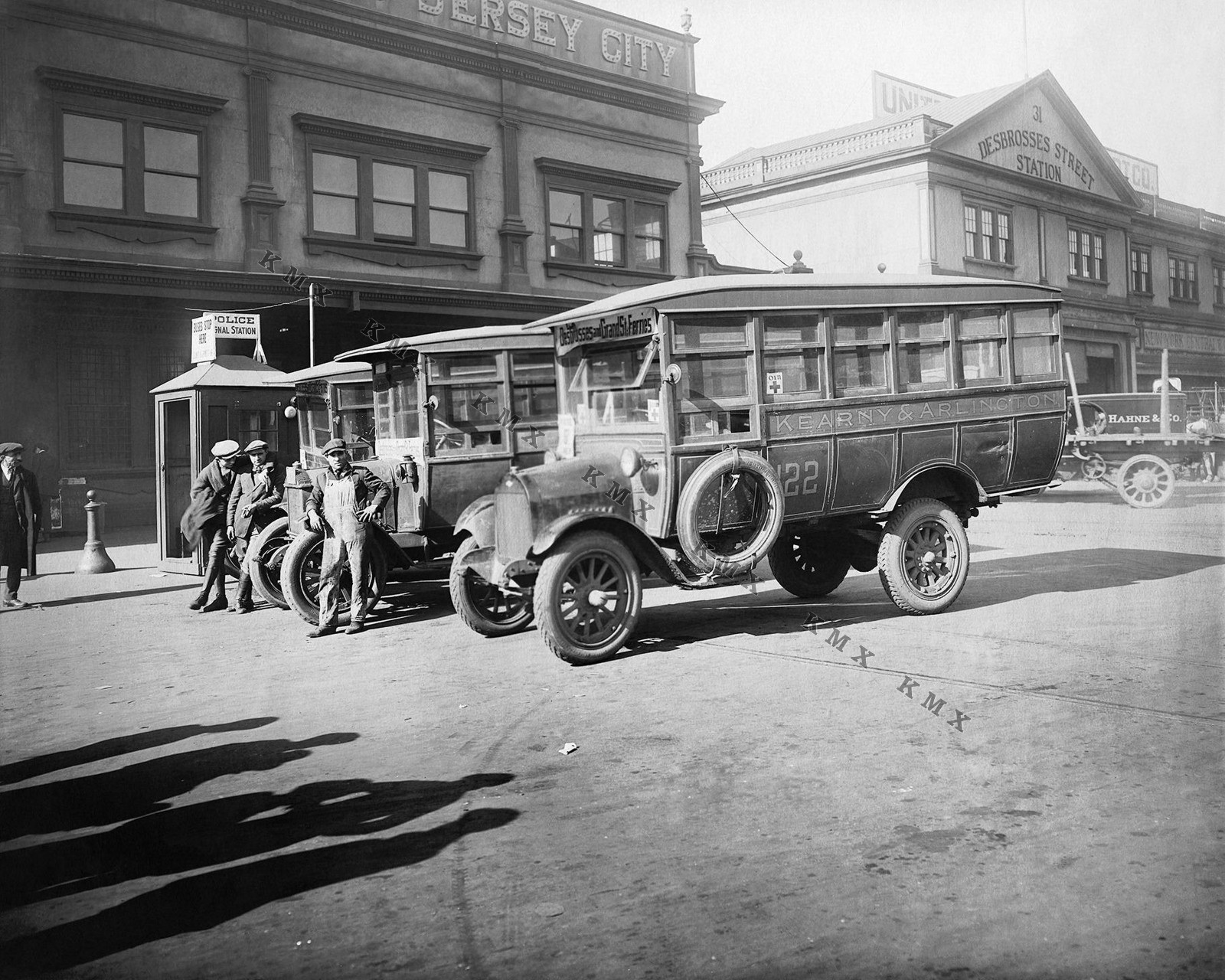 1900\'s Jersey City N.J. Bus Station 4x6 photo