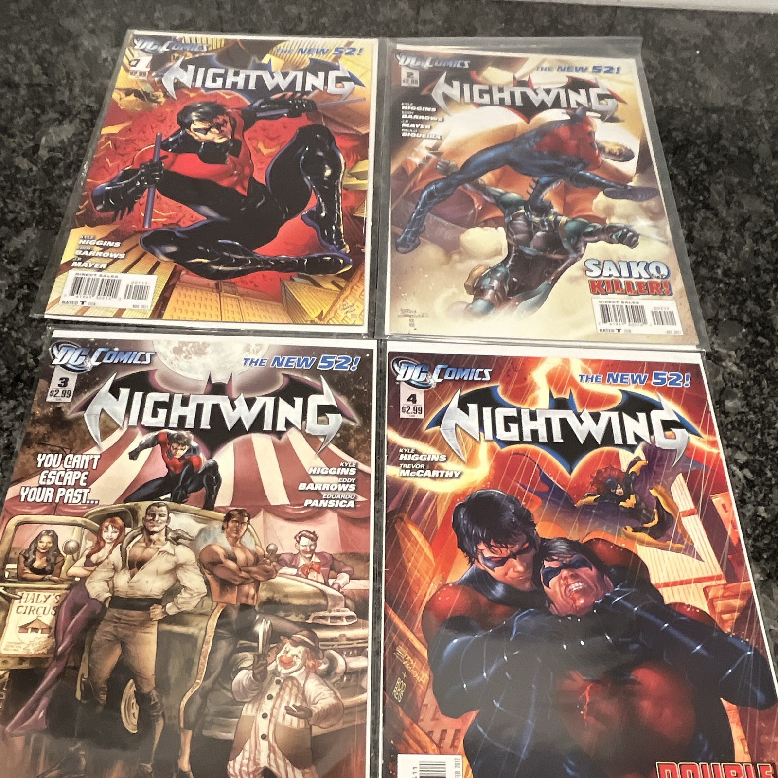 DC Comics Nightwing The New 52 #1-4 (2011) Kyle Higgins Eddy Barrows Lot