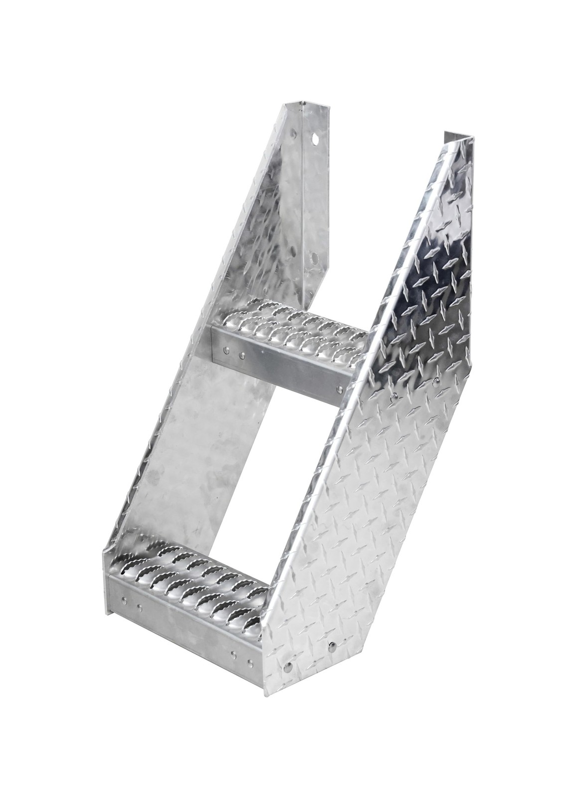 NB-18FS 18 Inch Frame Step, Industrial Silver Aluminum Truck Step