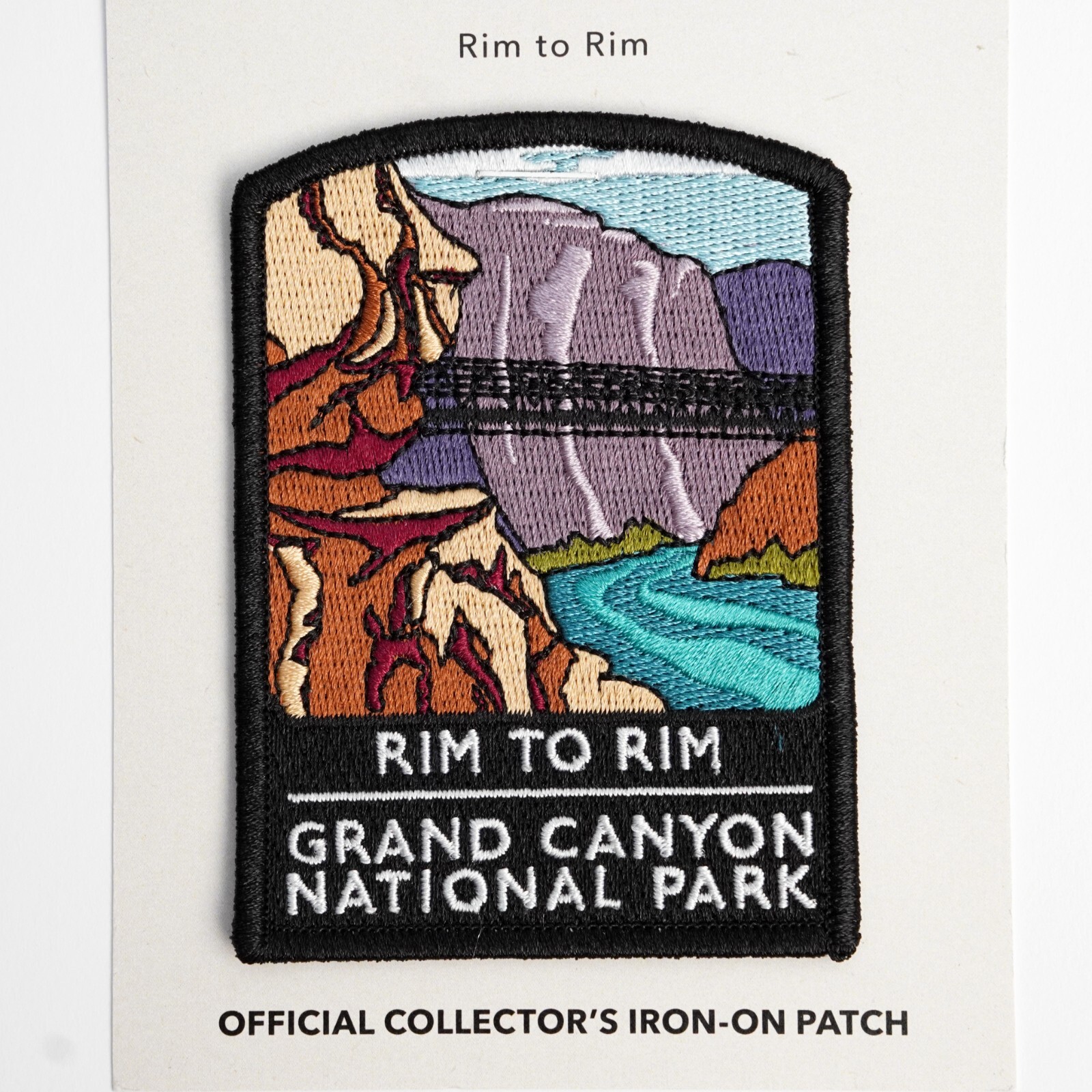 Official Grand Canyon National Park Rim to Rim Souvenir Patch Arizona R2R