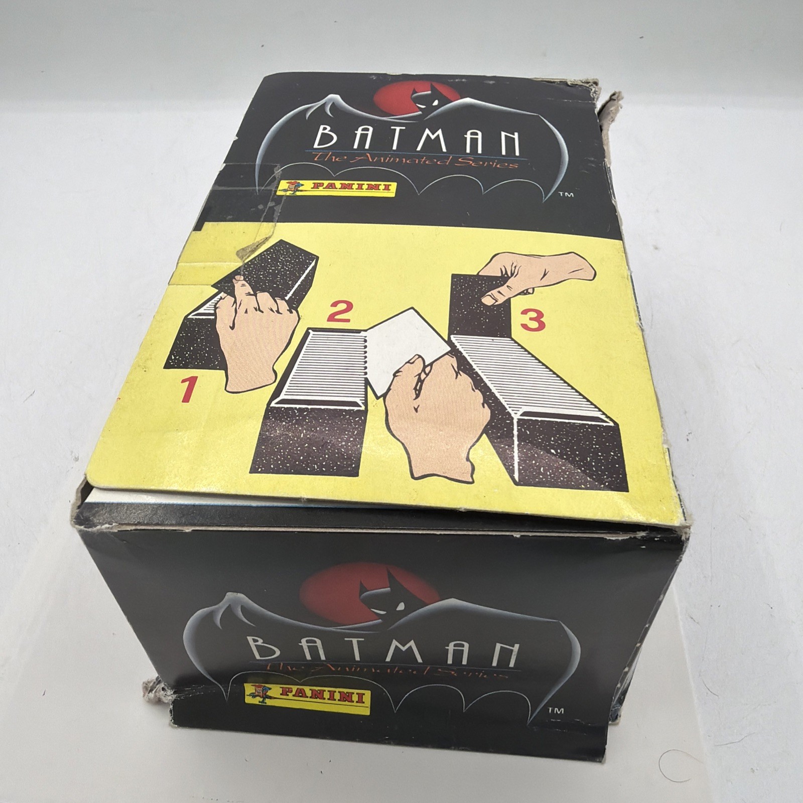 1993 Panini Batman The Animated Series Sticker Pack  Lot - 90 sealed packs & Box
