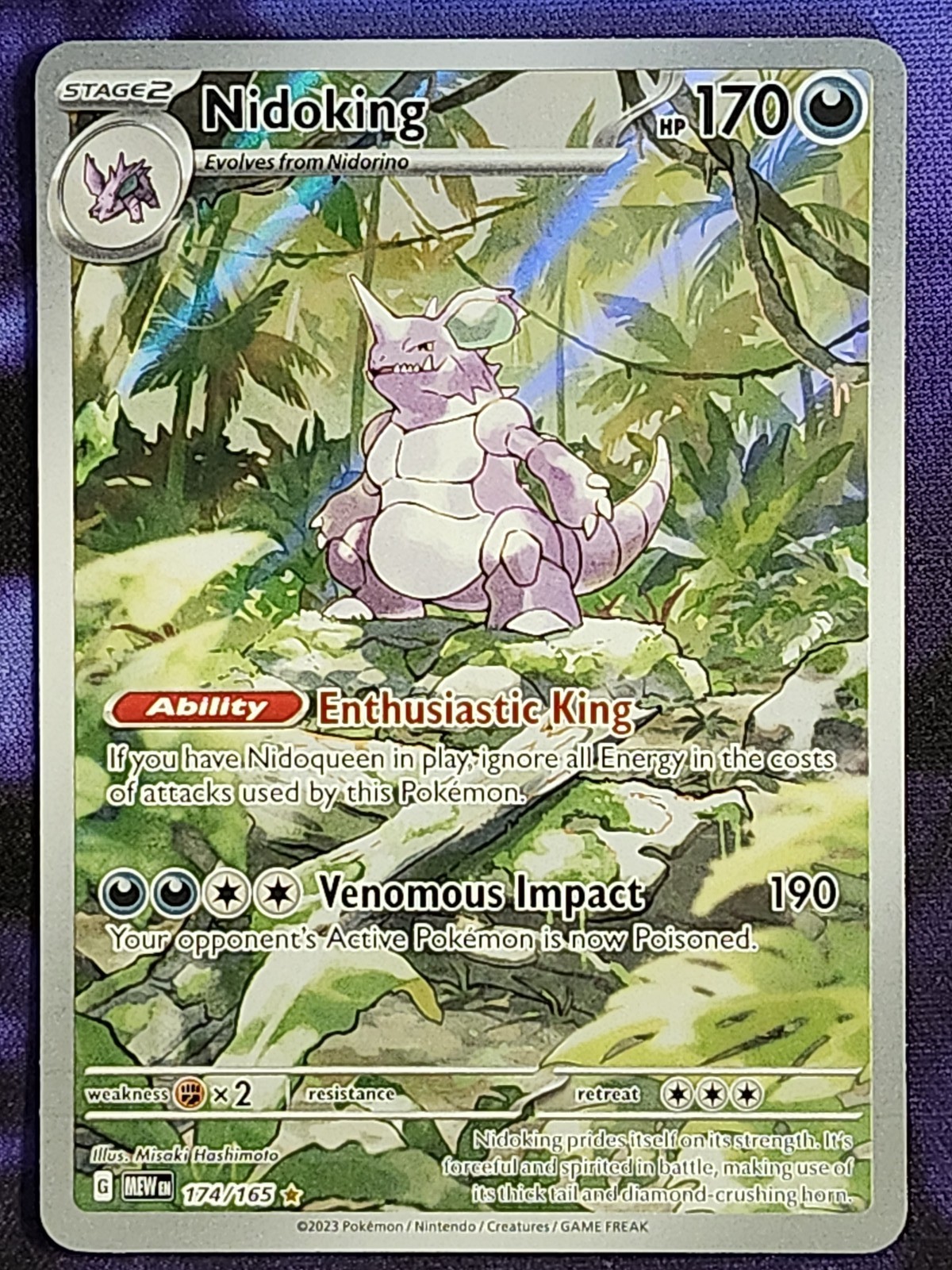 Pokemon Nidoking 174/165 151 MEW