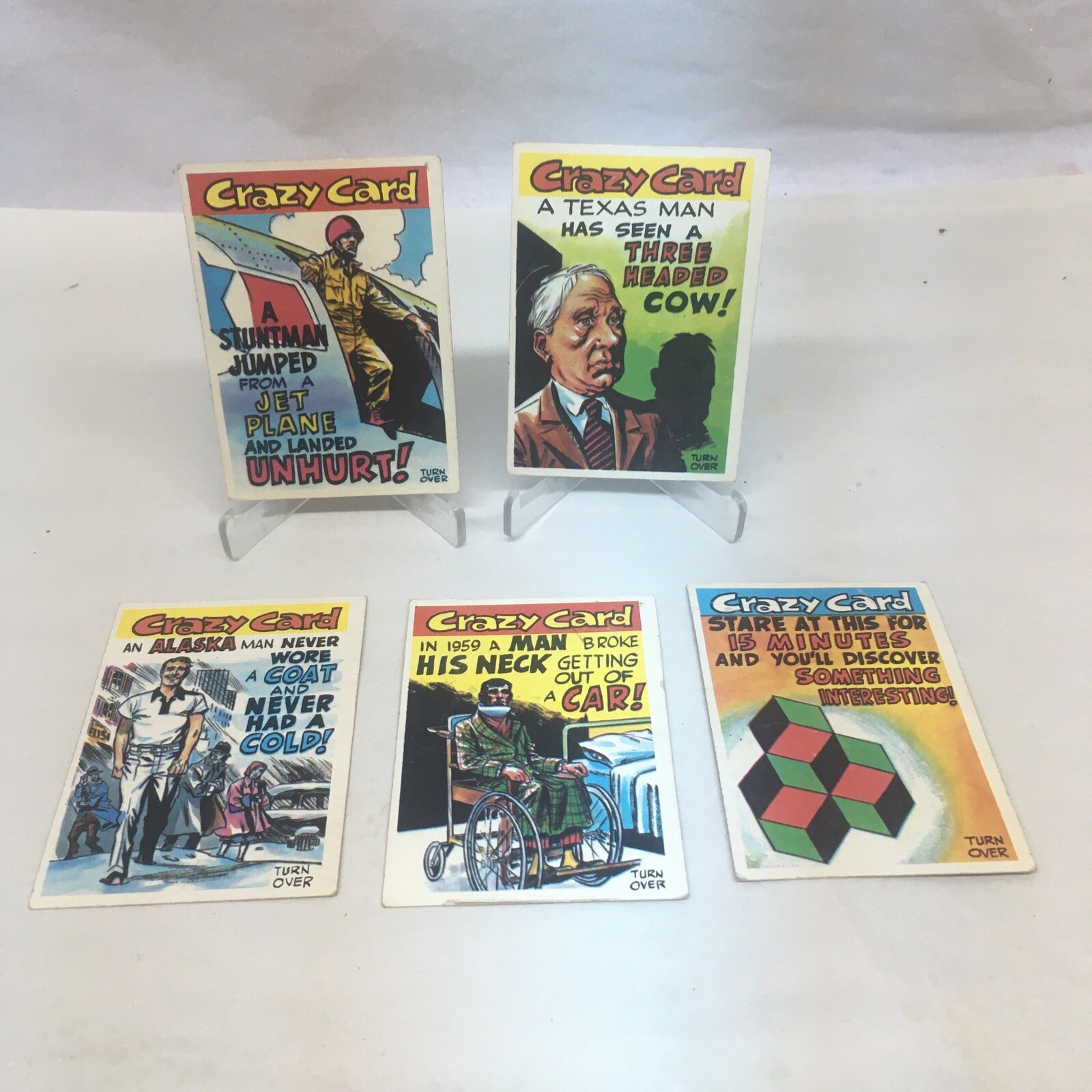 1961 TOPPS CRAZY CARDS Lot of 5 - #’s 4, 20, 22, 49, 53