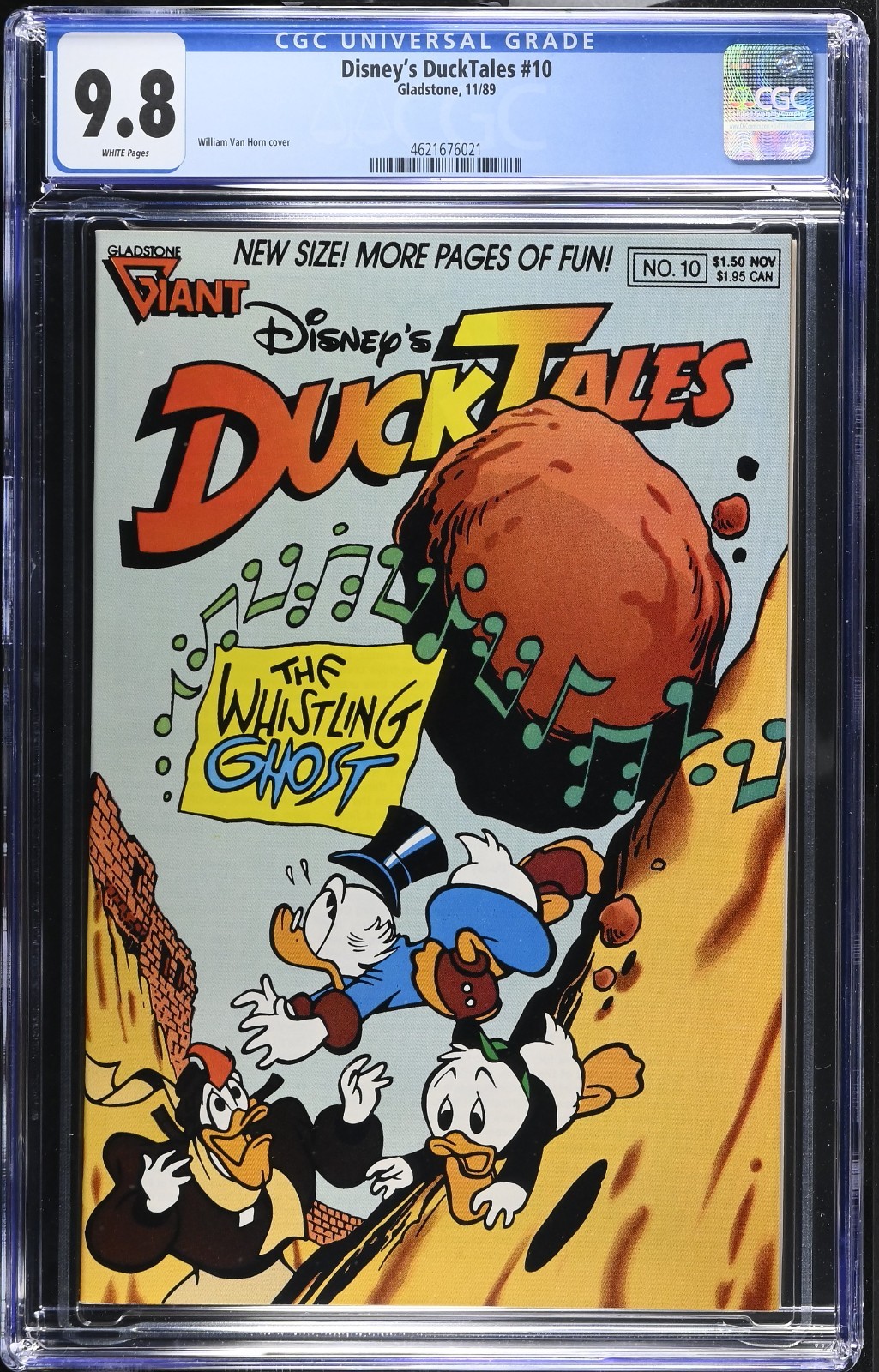 Disney's DuckTales #10 CGC 9.8 WP NM/M Gladstone 1990 