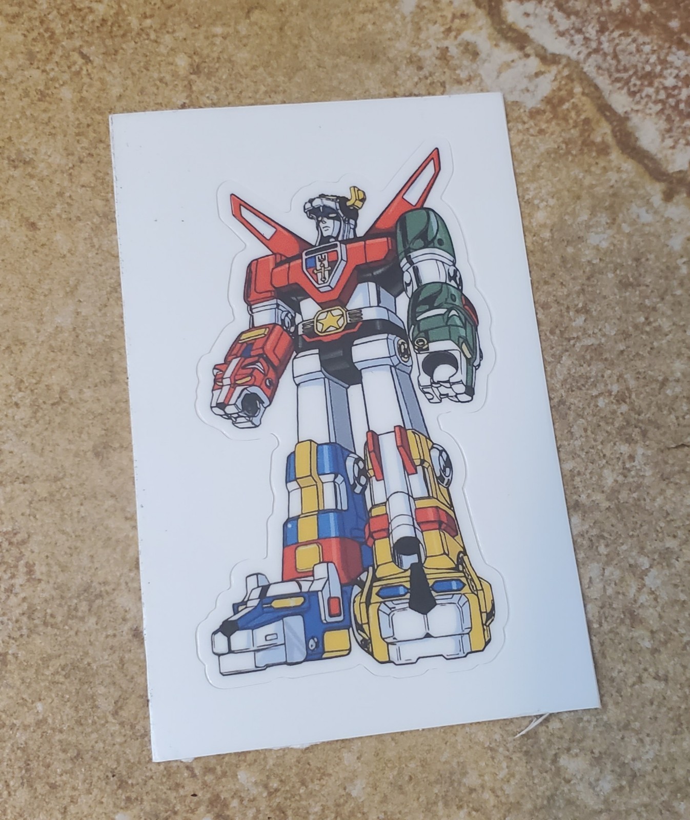 Vintage Retro-looking Voltron Sticker *5* YEAR WARRANTY 