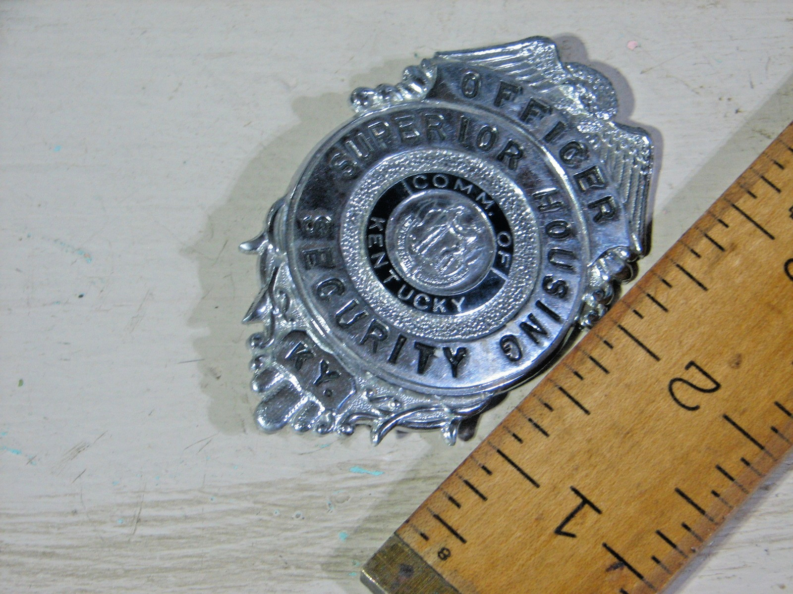 Obsolete Vintage Superior Housing Security  Kentucky  Badge