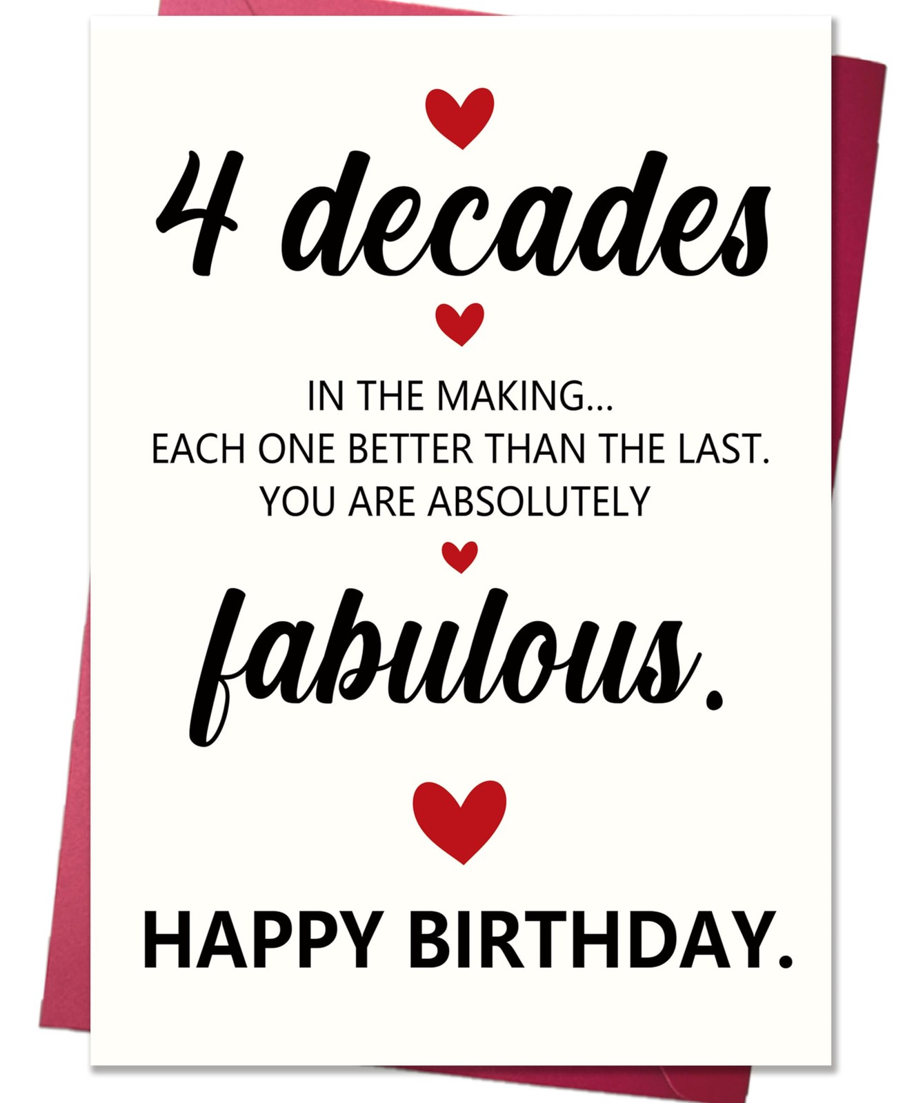 MQMRYeto Funny 40th Birthday Card Gifts for Women Men, Happy 5x7 inch, Multi MQMRYeto Funny 40th Birthday Card Gifts for Women Men, Happy 5x7 inch, Multi