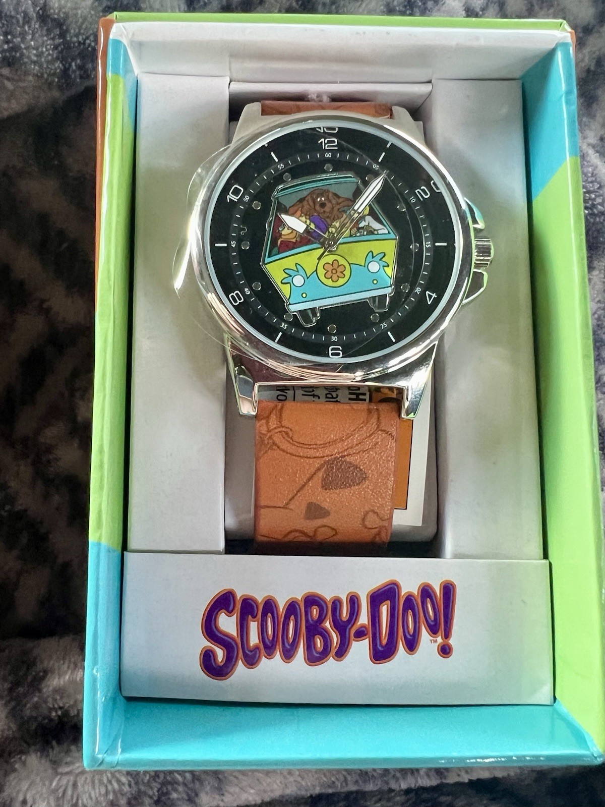 New In Box Watch - Scooby Doo Warner Brothers Mystery Machine Brown Leather Band