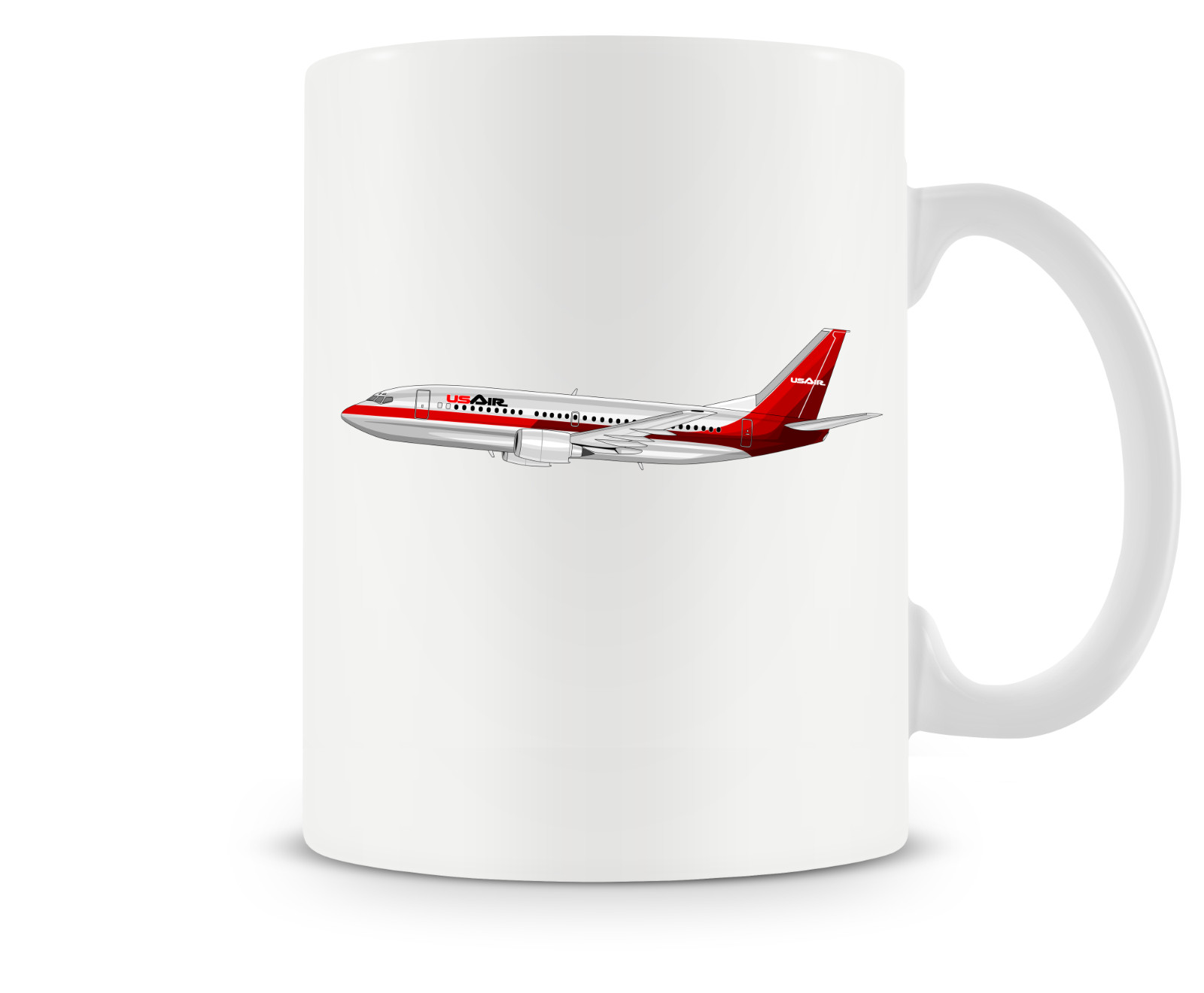 US Air Boeing 737 Ceramic Coffee Mug - 15oz.