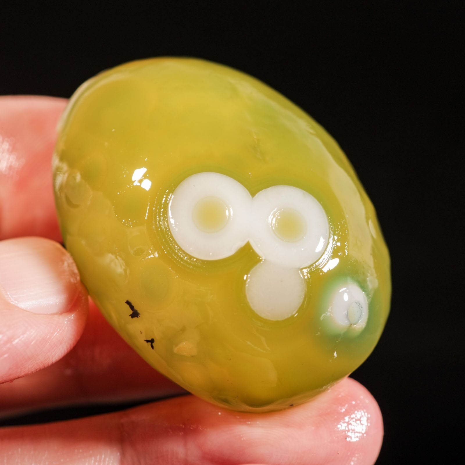 43g Natural Gobi Agate Rare Eyes Agate Mineral Specimen Raw Crystal Healing
