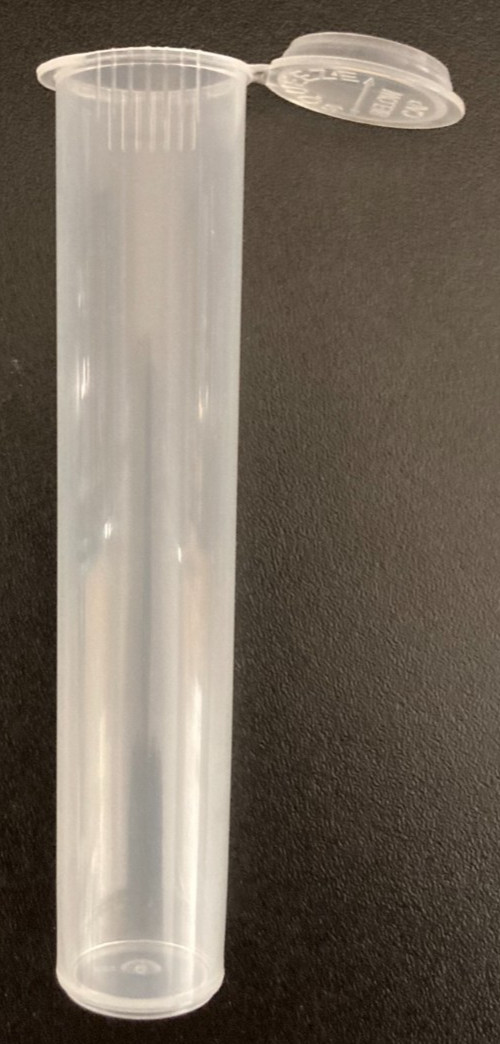100 PIECES Pre-Roll Tubes - Clear 95mm King Size Child-Resistant