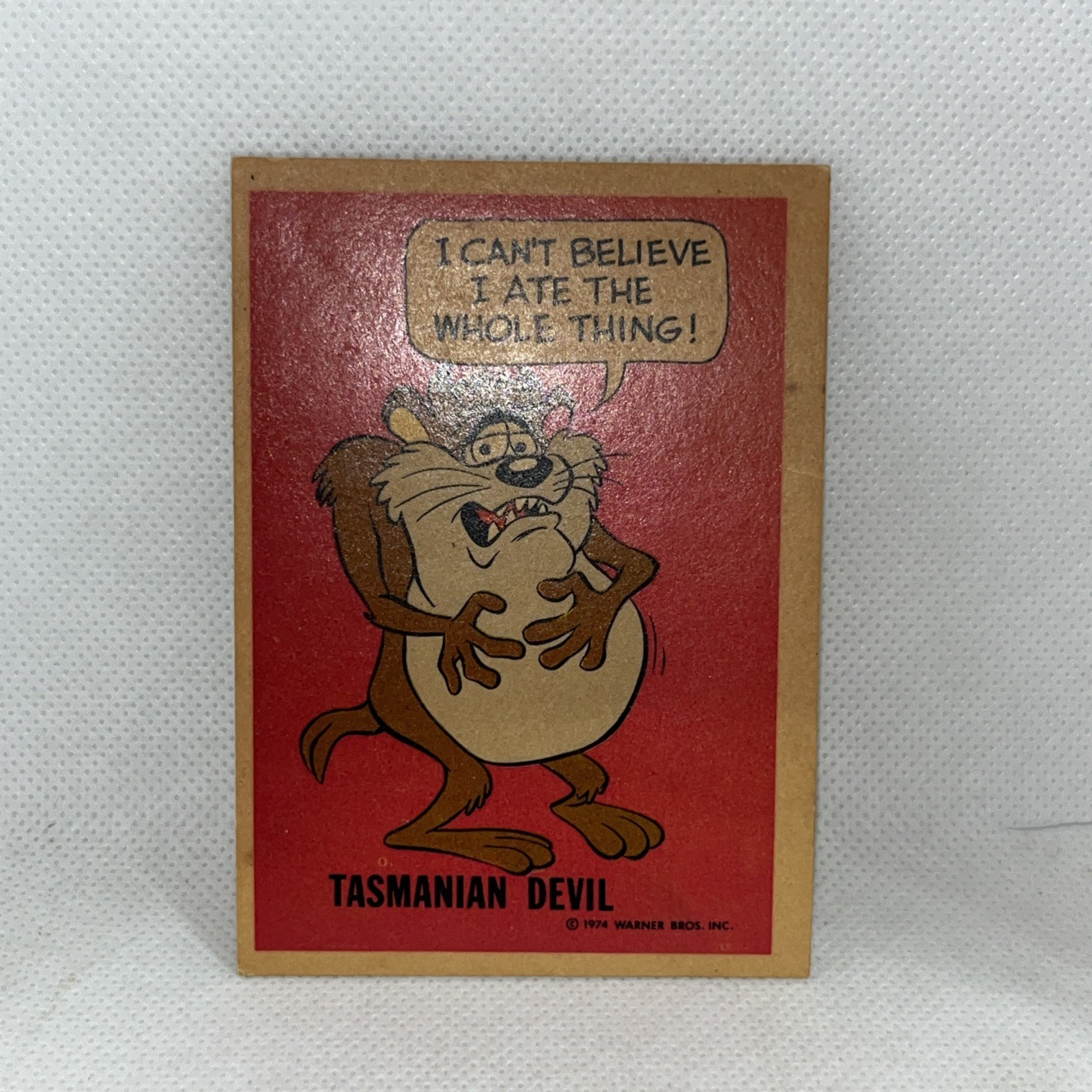 1974 National Periodical Warner Bros Wonder Bread - Tasmanian Devil