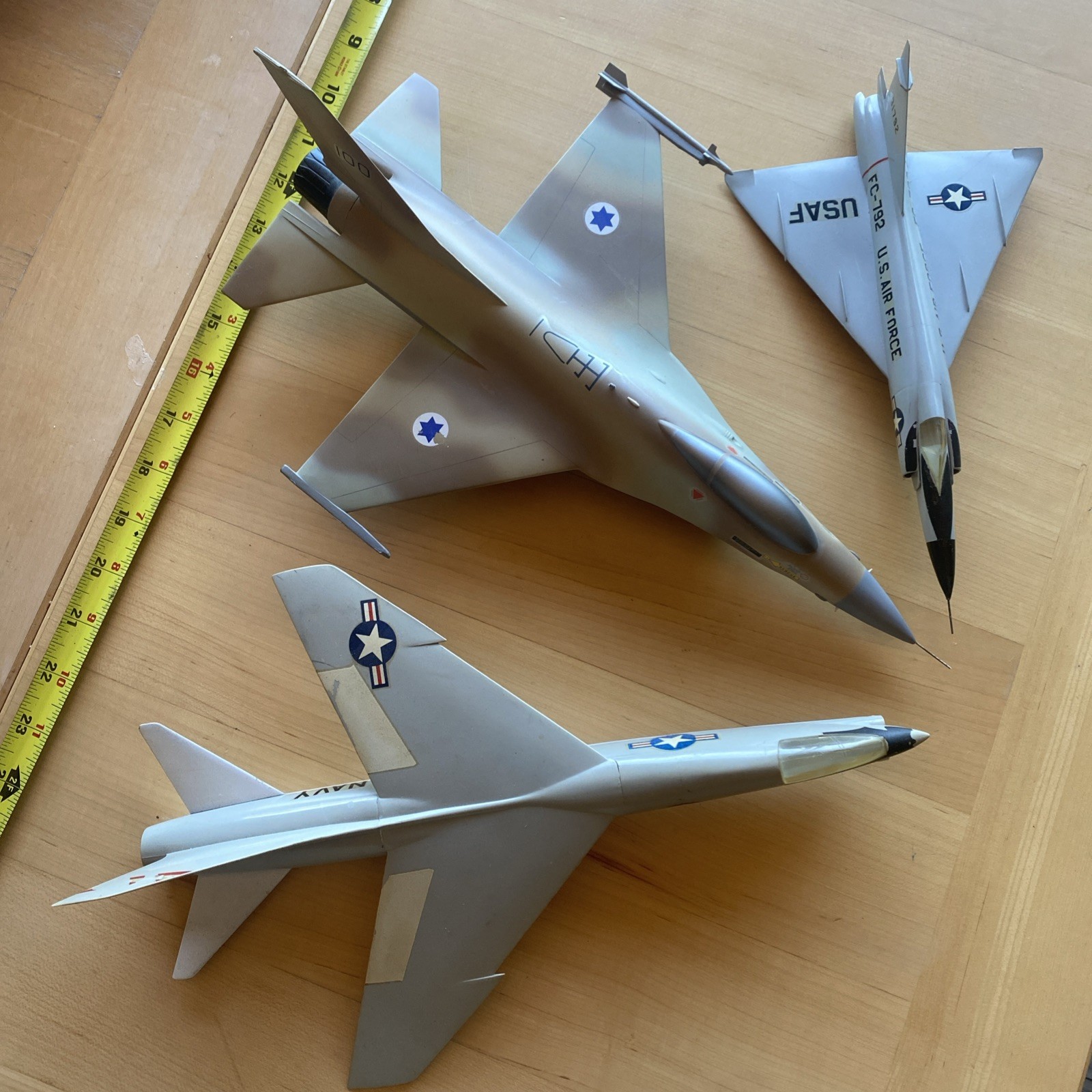 Vintage Military Aircraft Display Models Lot F-102 Delta US Navy Cold War Jets