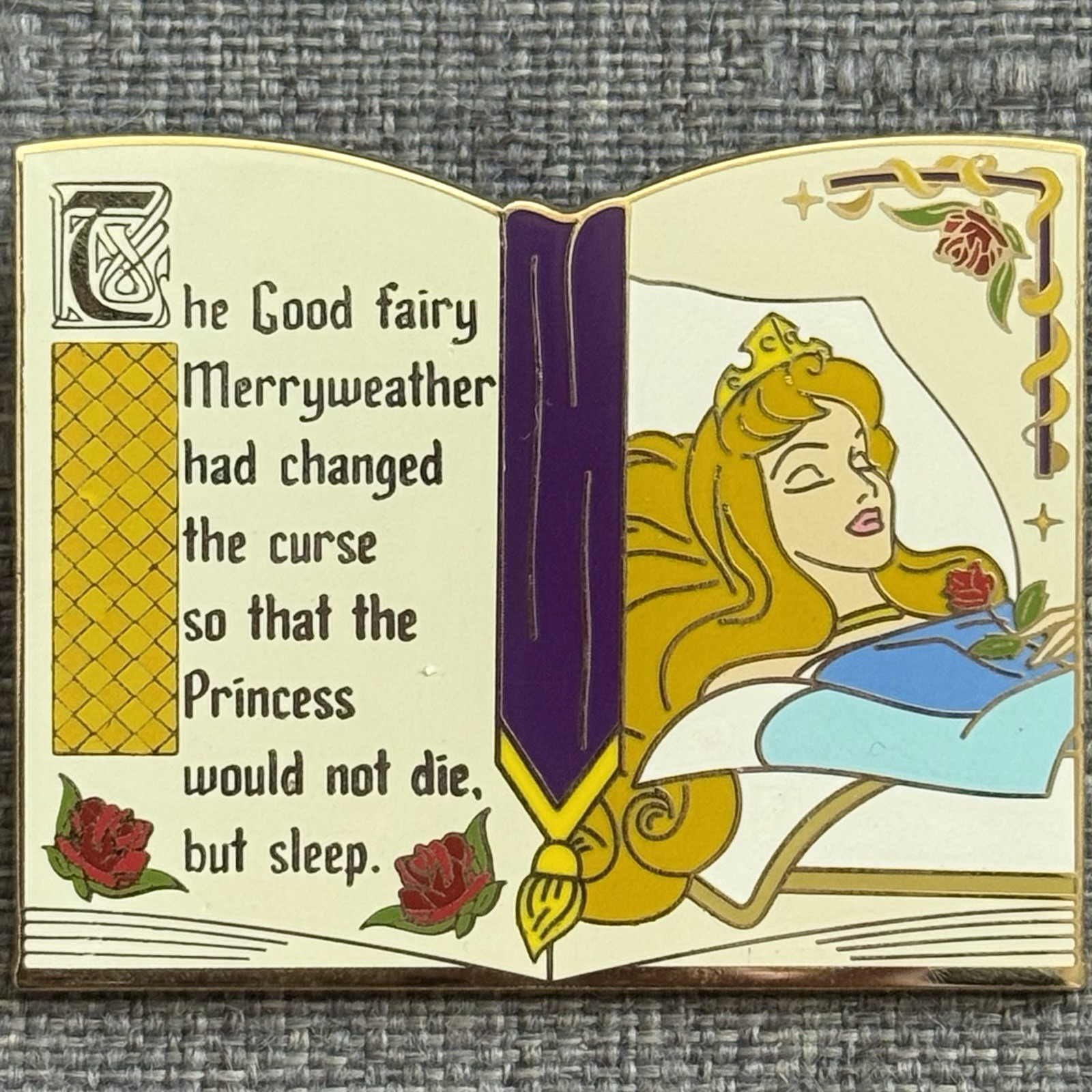 Disney Parks Sleeping Beauty 60th Anniversary Aurora Asleep Book Mystery Pin B5 Disney Parks Sleeping Beauty 60th Anniversary Aurora Asleep Book Mystery Pin B5