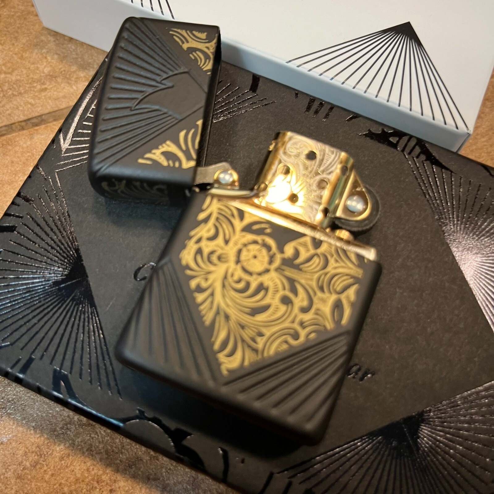 Zippo 46026 2024 COY COTY 50 Years of Venetian only 5000 made + FREE FLINT Zippo 46026 2024 COY COTY 50 Years of Venetian only 5000 made + FREE FLINT