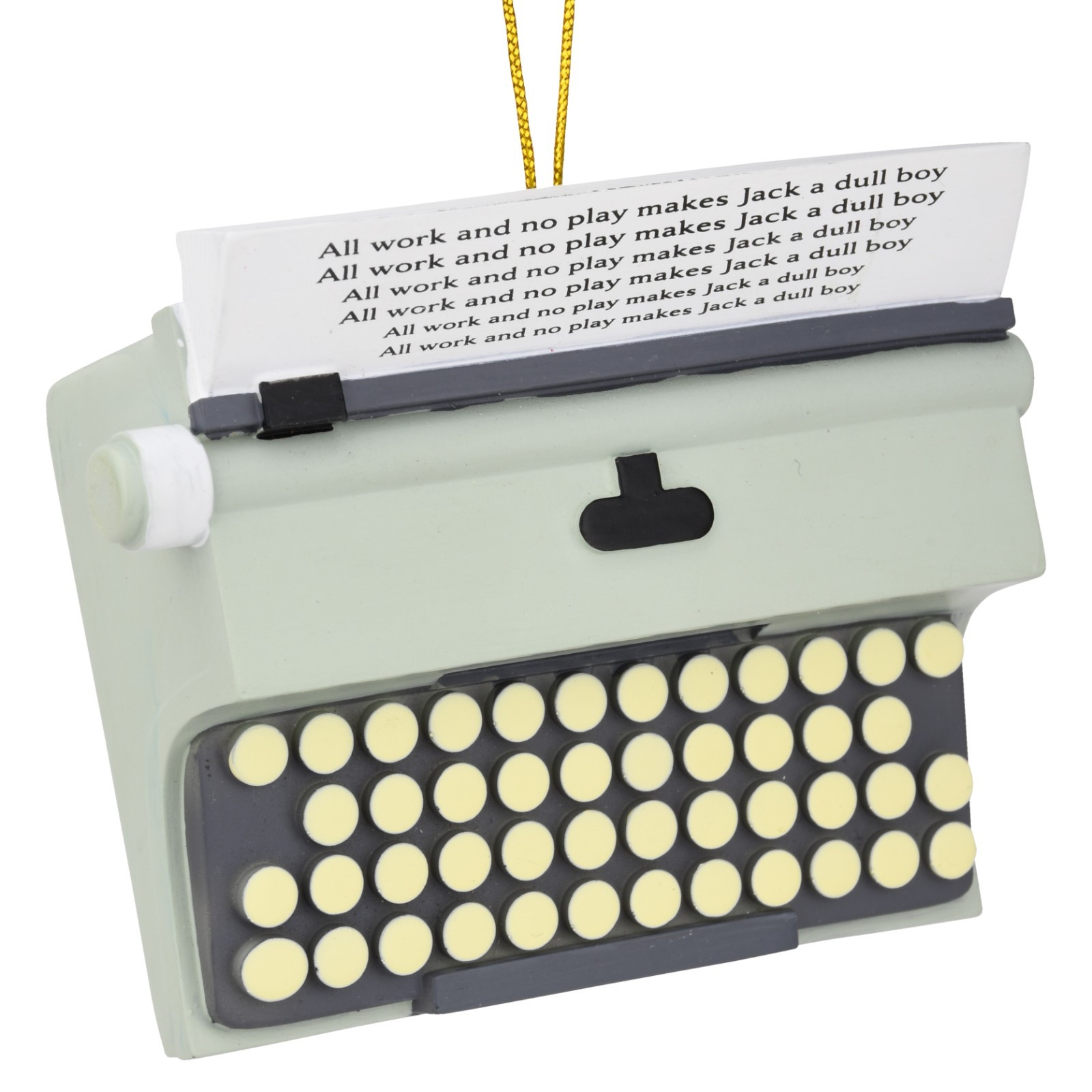 Tree Buddees  All Work No Play Typewriter Halloween / Christmas Ornaments Decor