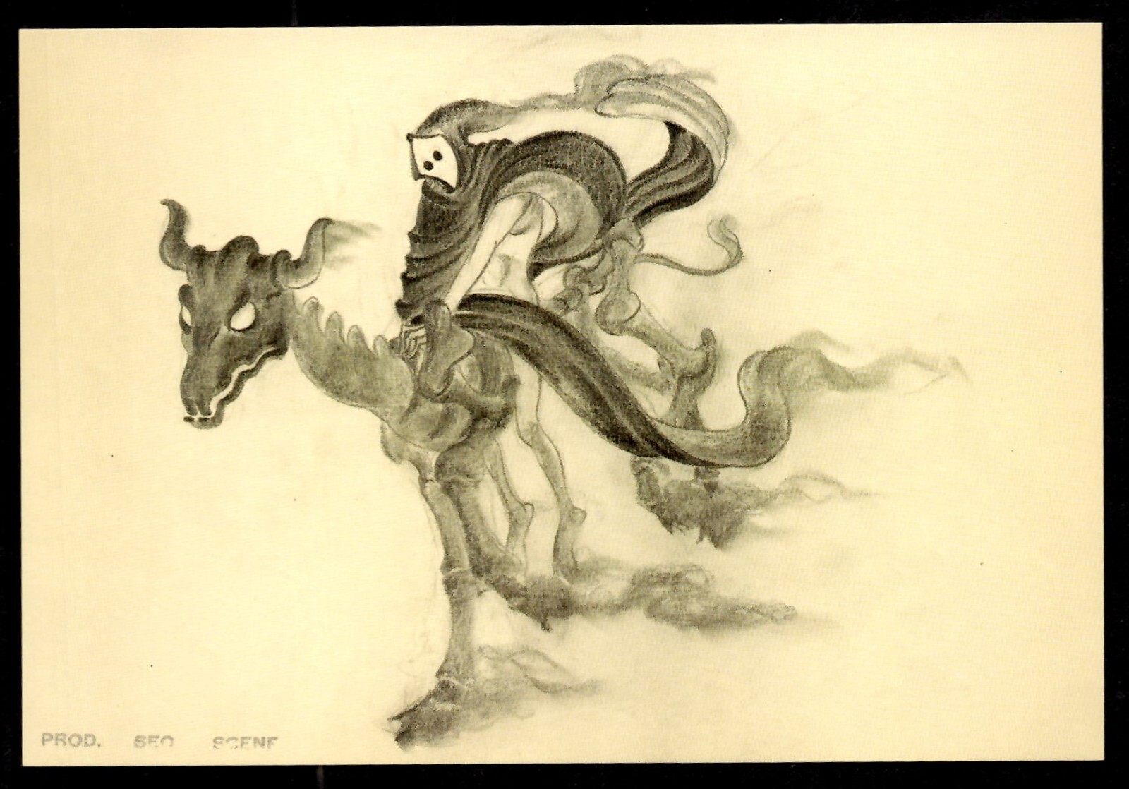 Disney Fantasia Night on Bald Mountain Post Card