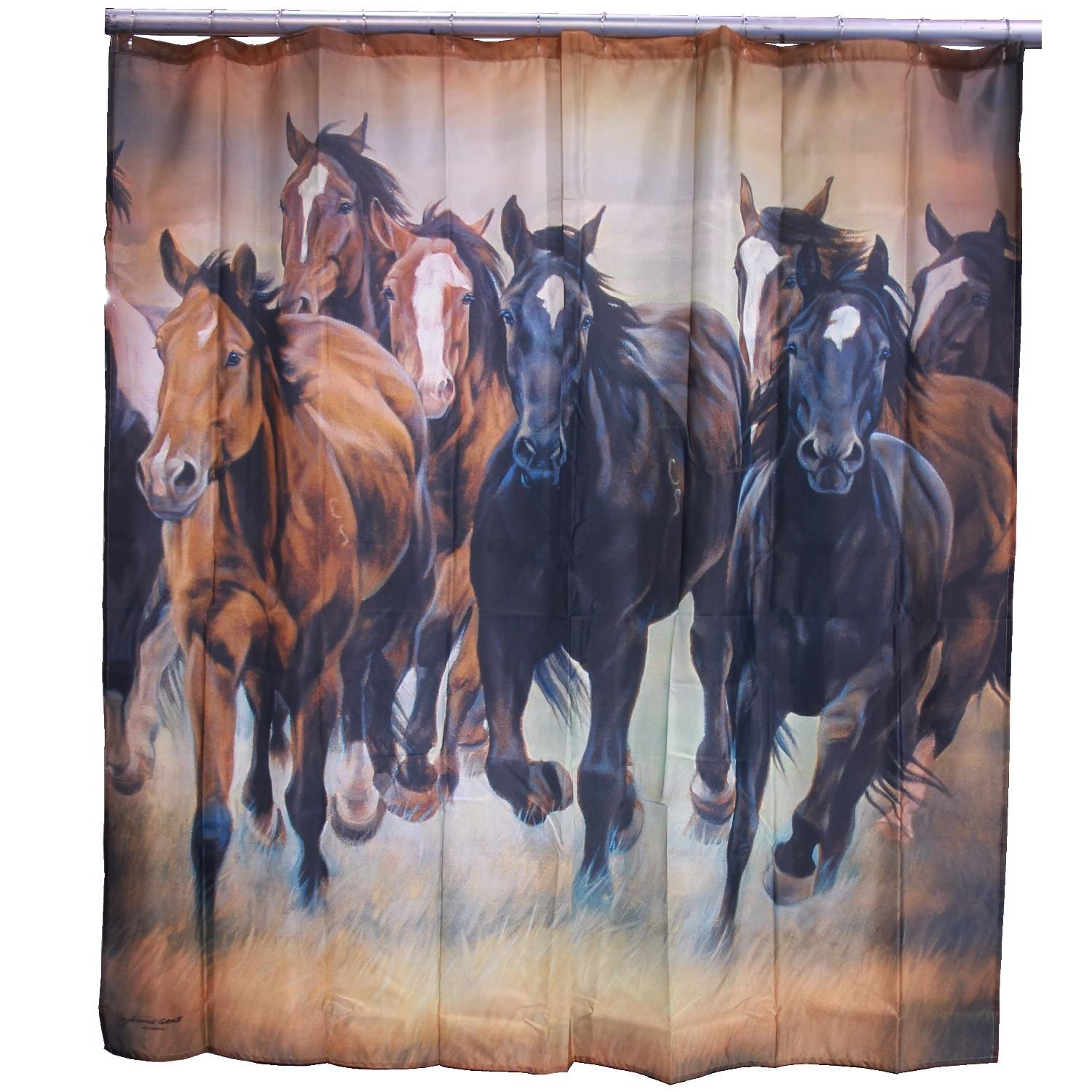 DeLeon Collections De Leon Collections Western Running Horse Wild Mustang Herd