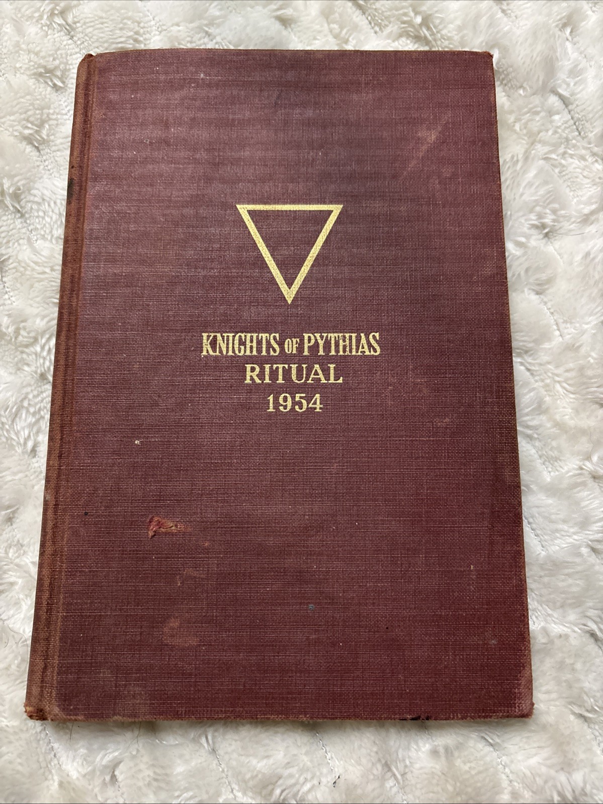 Knights of Pythias Ritual Book 1966 Vintage Fraternal Order Hardcover