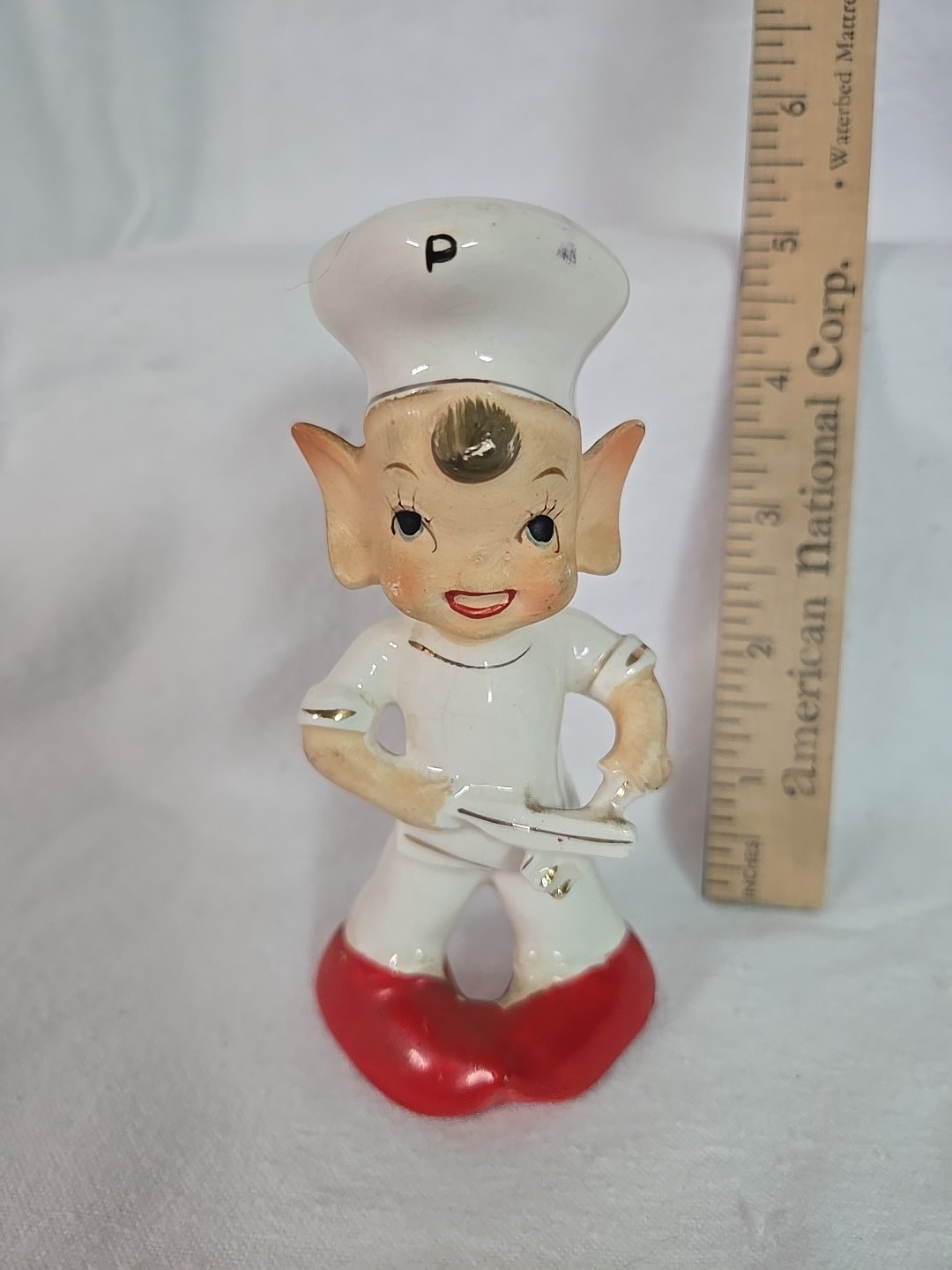 Vintage And Rare Elf Pixie Pepper Shaker, mid century Relco Atom Japan 