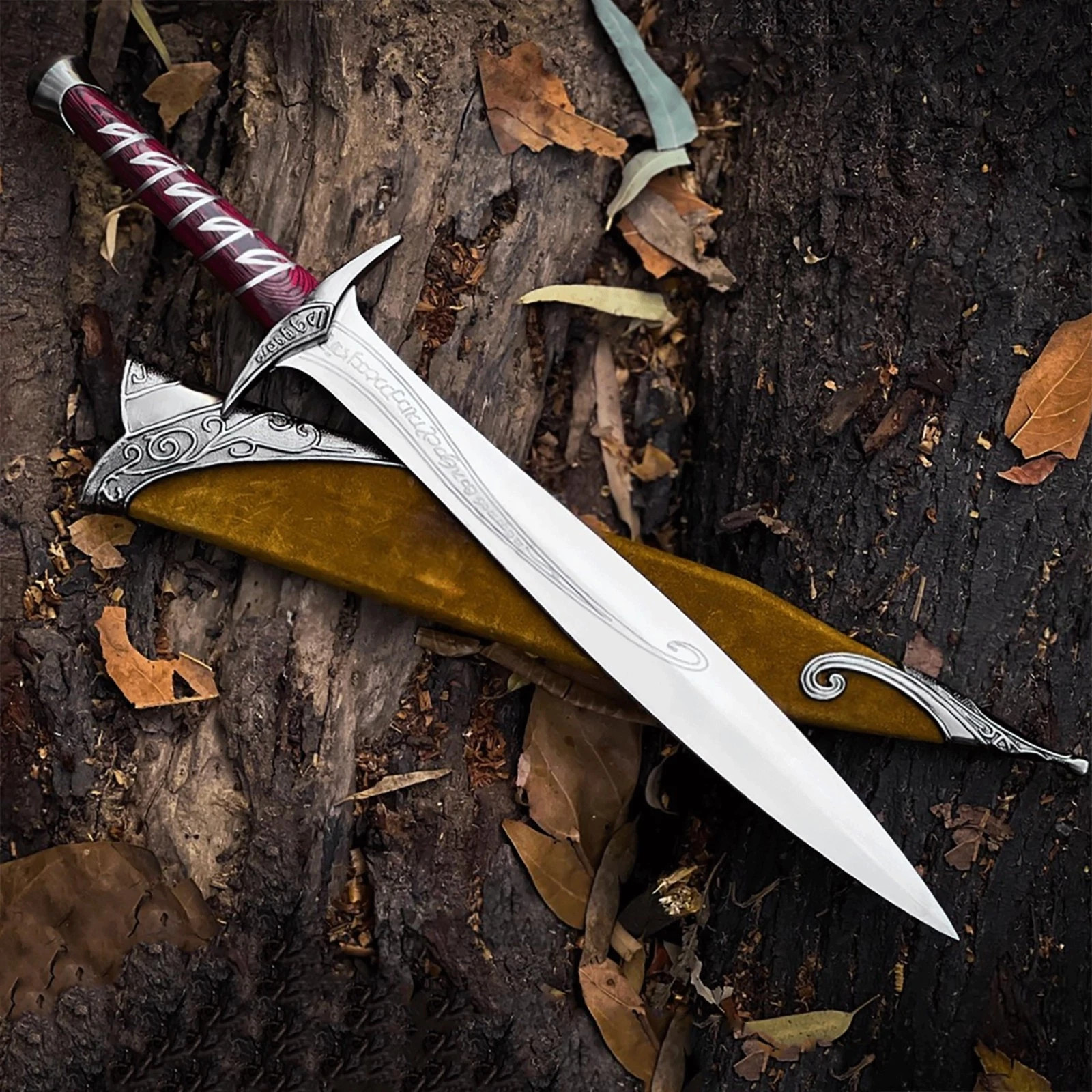Handmade Bilbo’s Fantasy Short Sword Replica Elven Dagger, 22 Inches