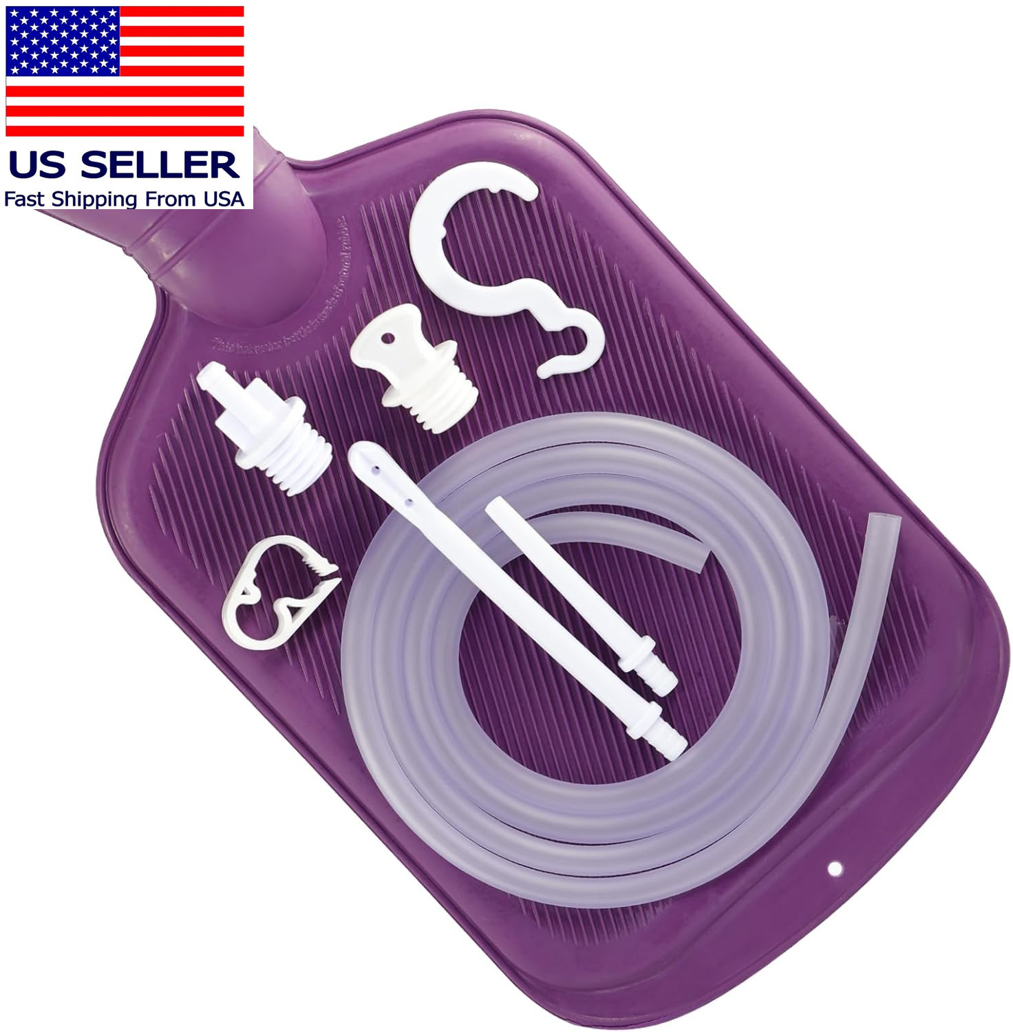 Enema Bag Kit with 5Ft Hose Coffee Enemas at Home Water Shower Douche Colon Deto