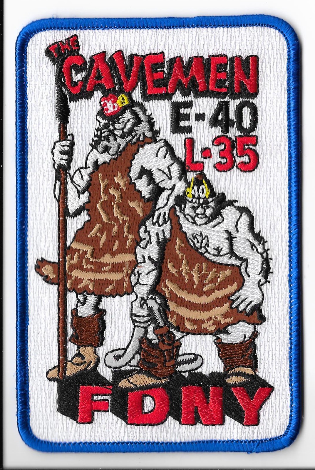 New York Fire Department (FDNY) Engine 40 Ladder 35 The Caveman Patch V1