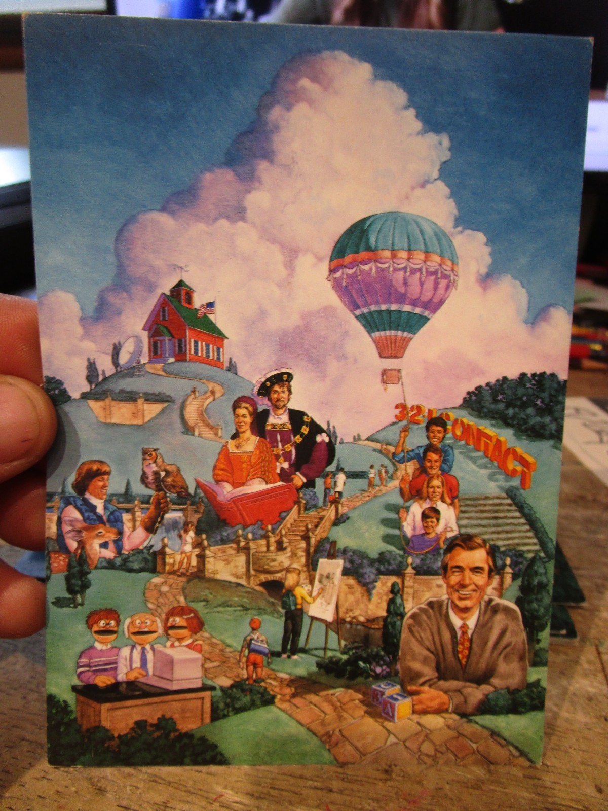 U25 Old FAMOUS PERSON Postcard Mr Rogers Neighborhood PBS 321 Contact Kids Shows