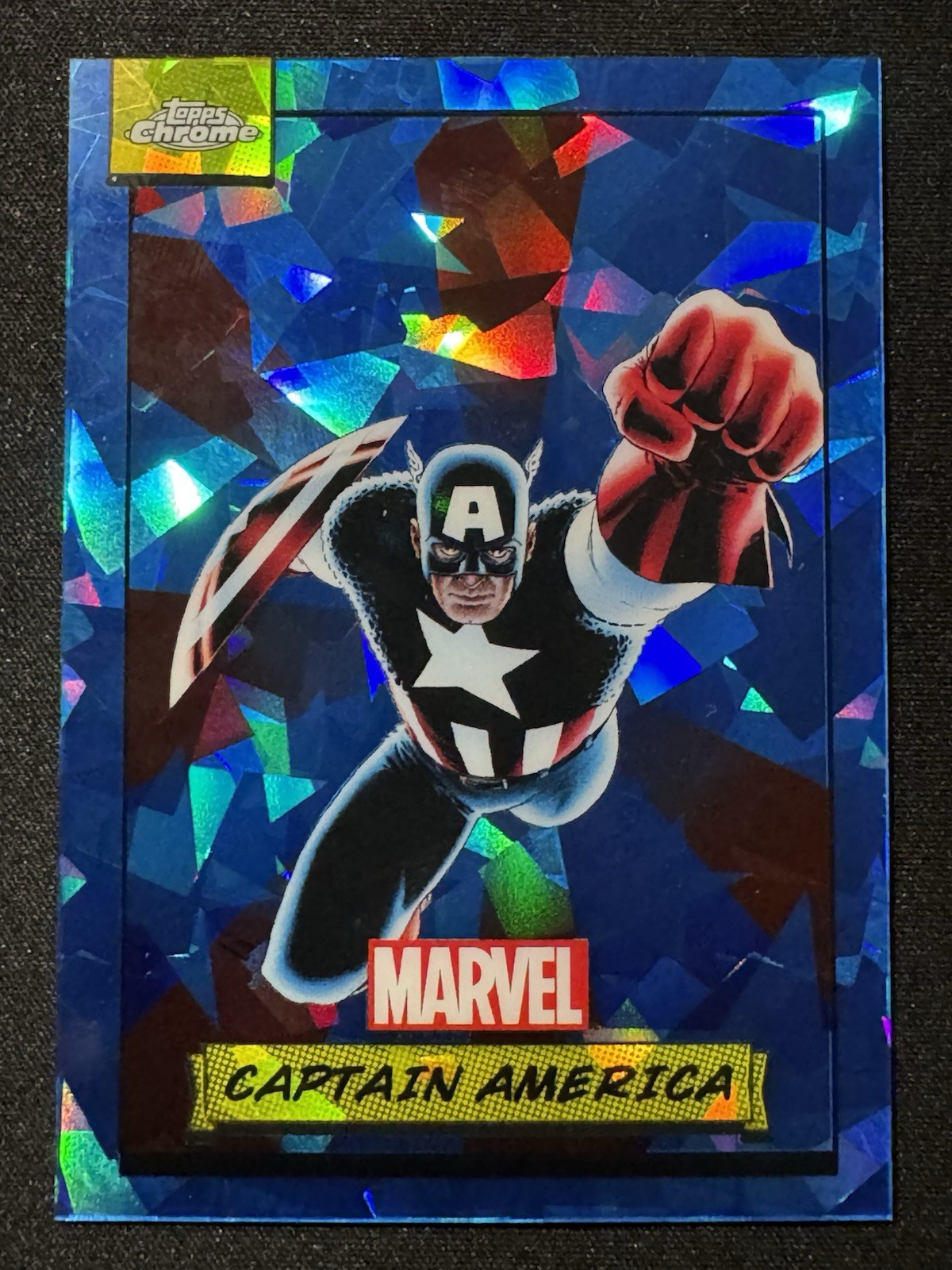 2024 Topps Chrome Marvel Sapphire Captain America #92 READ