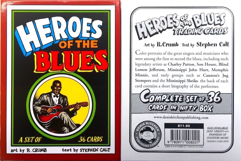 Heroes of the Blues Boxed Trading Card Set by R. Crumb - Mint Sealed